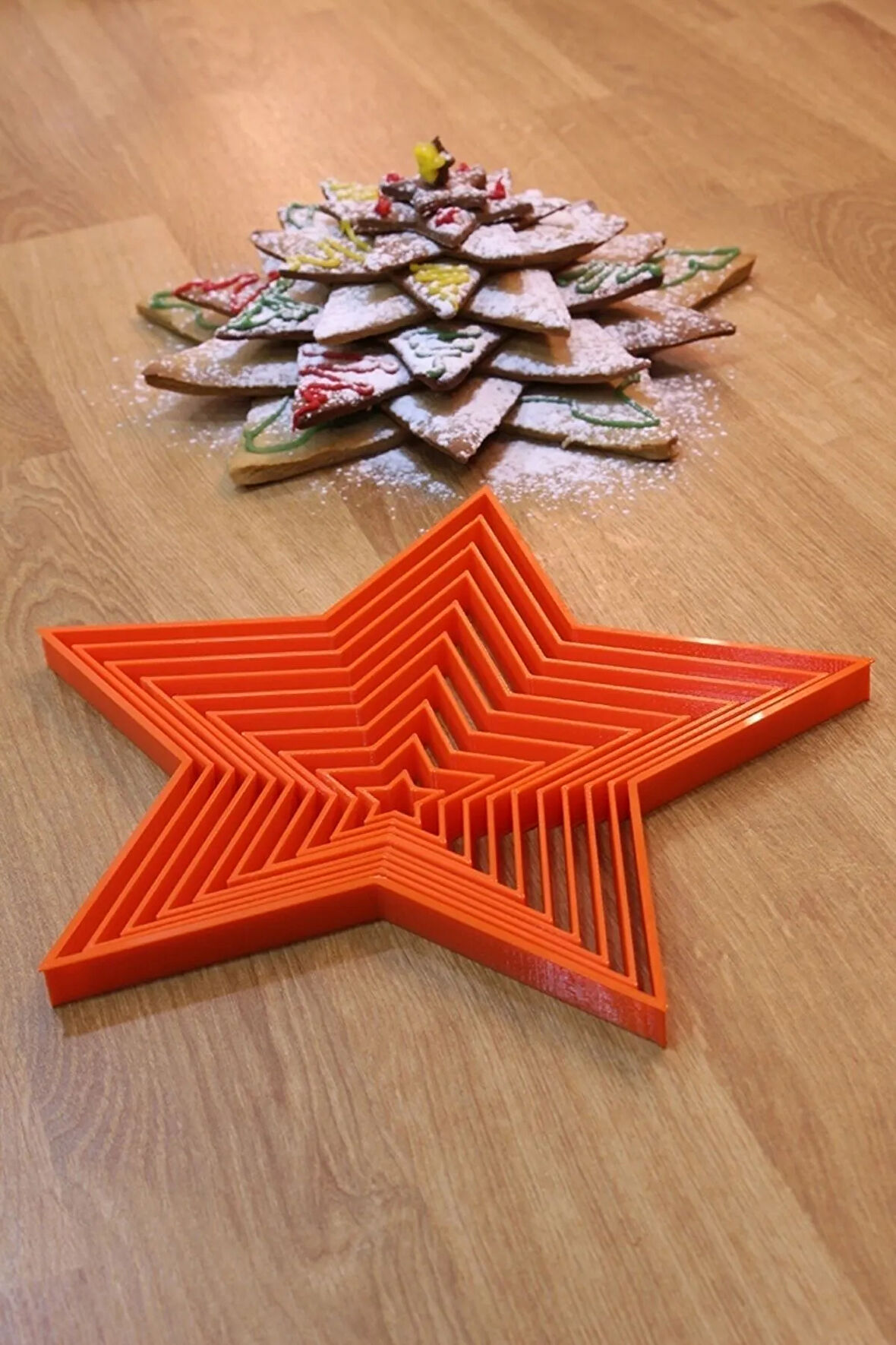 Kolay Yılbaşı Ağacı Kurabiyesi Yapımı 10lu Yıldız Kurabiye Kalıbı Ve Hamur Şekillendirici Set