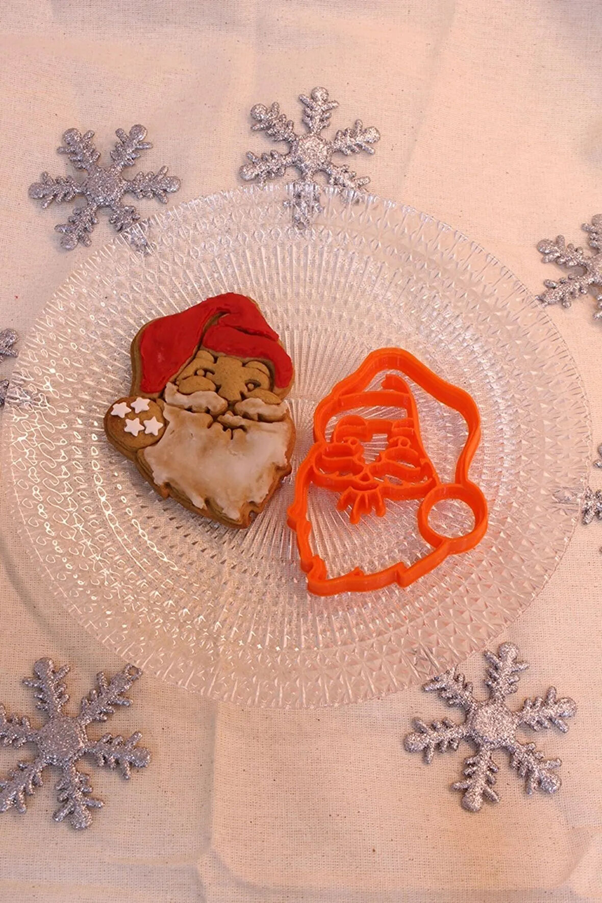 Noel Baba Santa Claus Kurabiye Kalıbı ve Hamur Şekillendirici