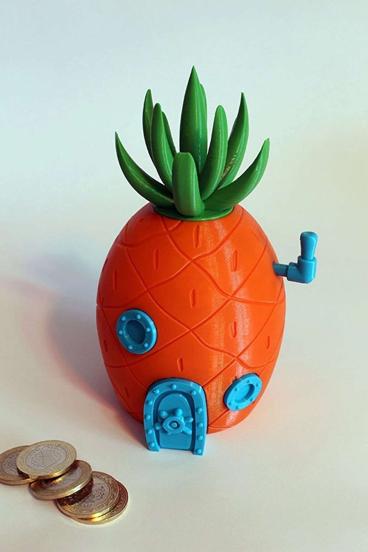 Ananas Evi Gizli Kumbara Dekoratif Biblo