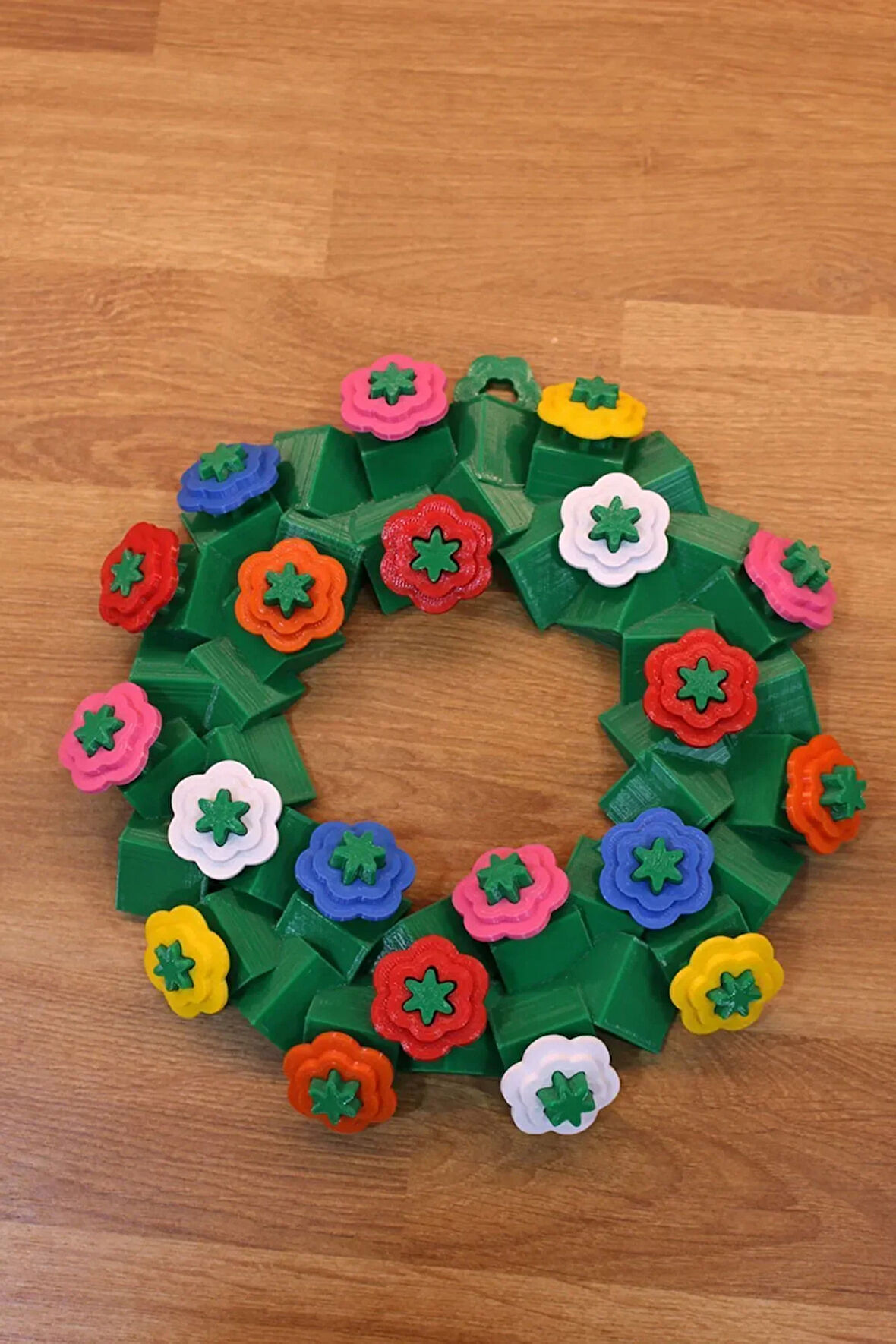 Çiçekli Çelenk Wreath Duvar Dekoru Kapı Süsü