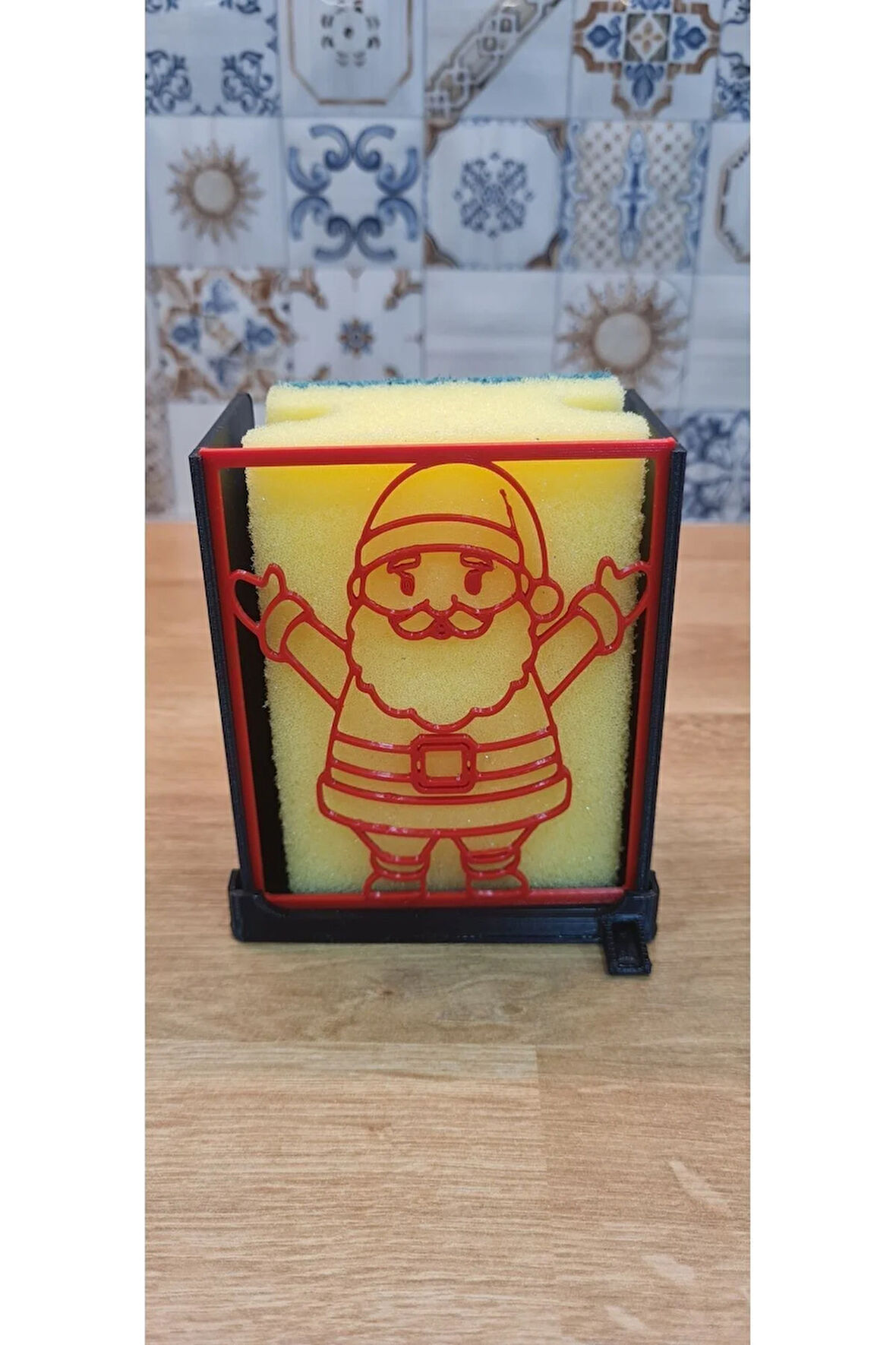 Noel Baba Santa Sünger Kutusu Süngerlik