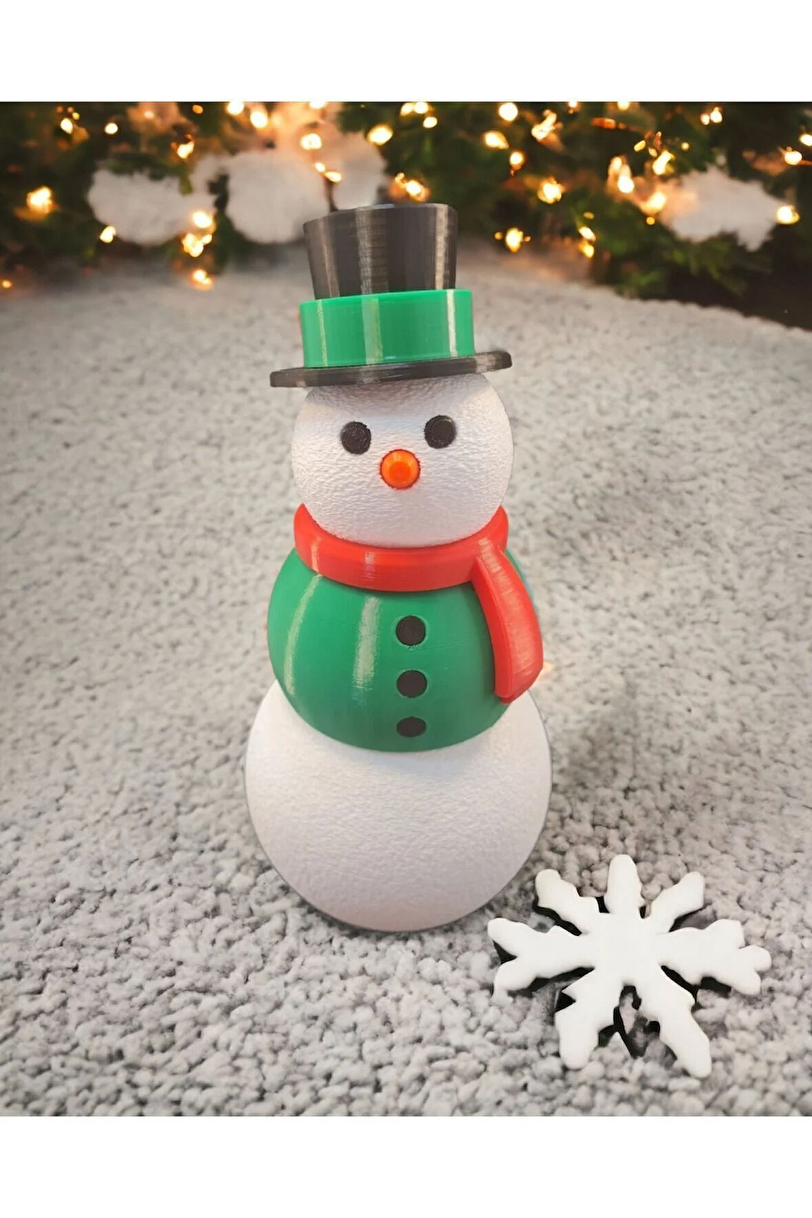 New Year Kardan Adam Yeni Yıl Yılbaşı Dekoru Dekoratif Obje Yeşil