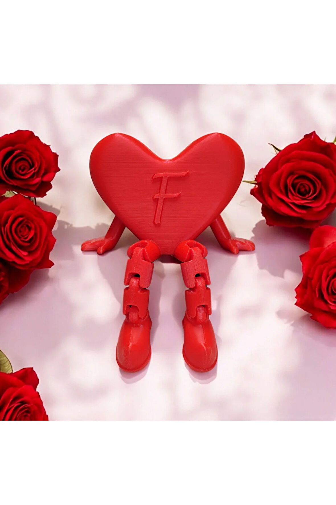 Sevgililer Günü Kişiye Özel Harfli Kalp Dekoratif Aksesuar
