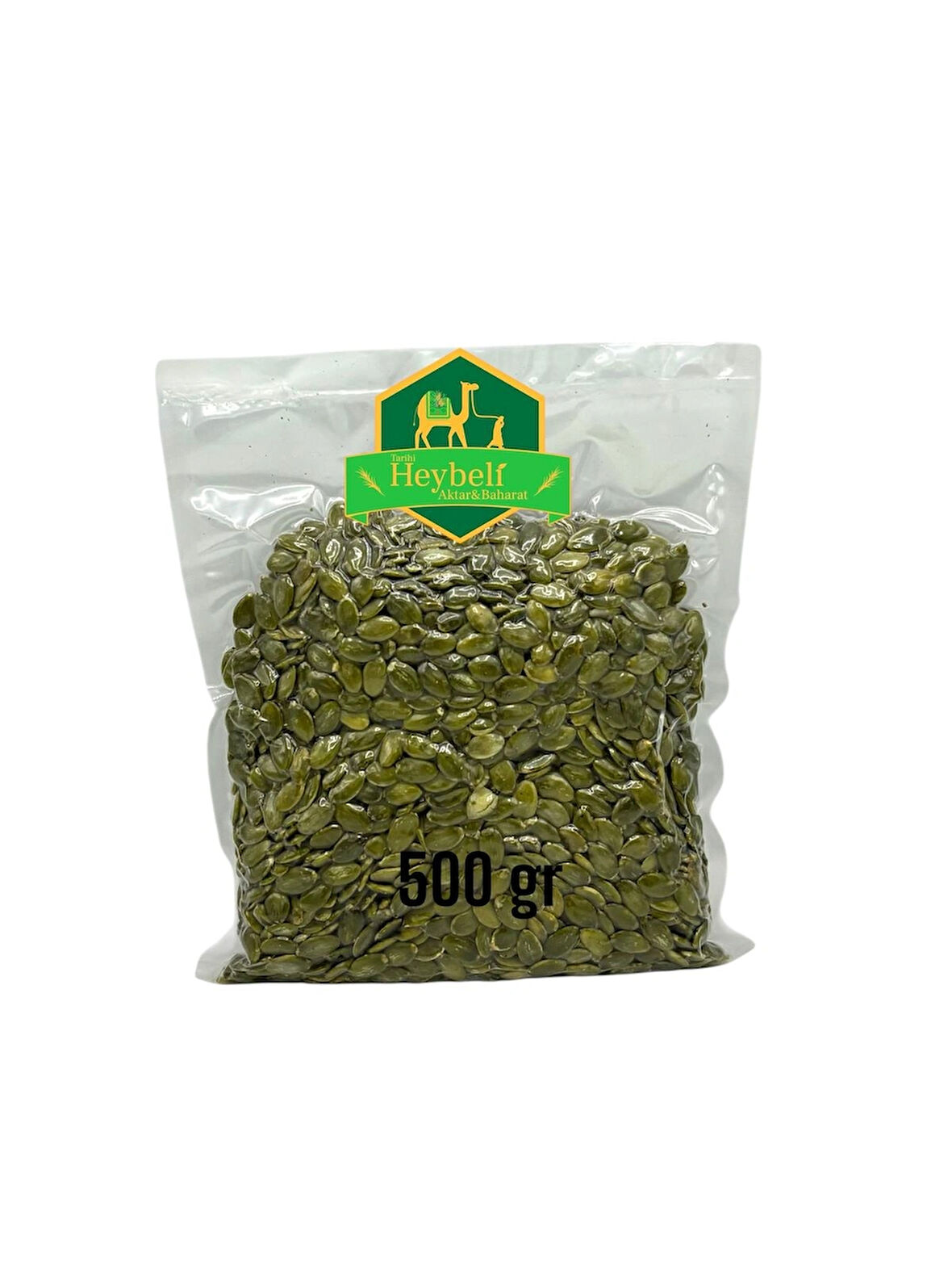 Heybeli Aktar Baharat Kabak Çekirdeği İçi Çiğ Kavrulmamış 500 gr (Vakumlu Ambalaj)