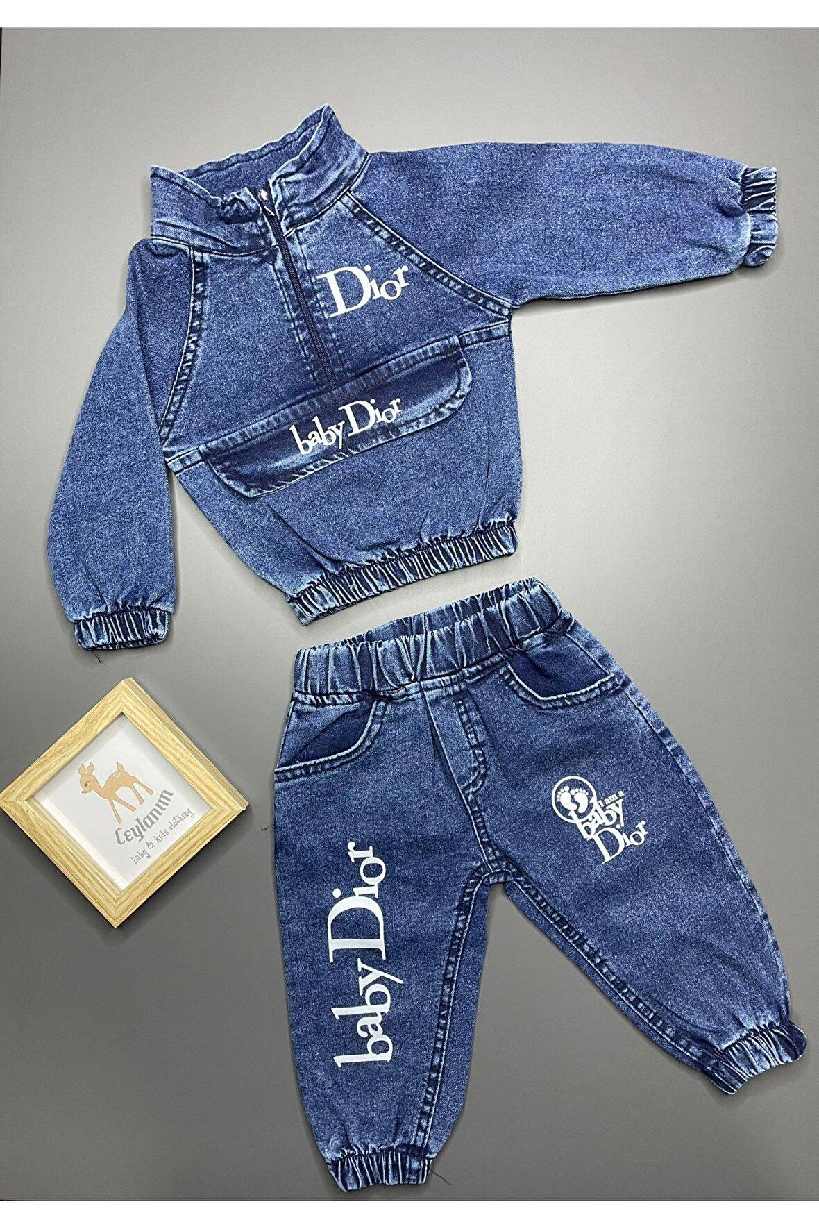 Dior Baby ikili Jeans Takım