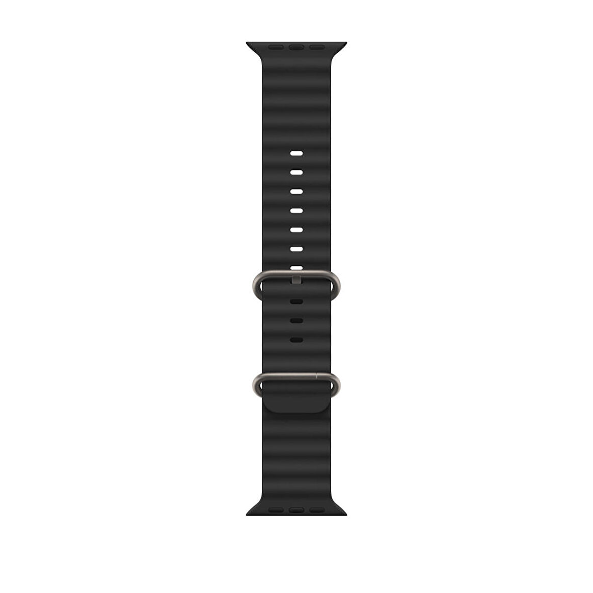 Global 42-49mm Yeni Nesil Apple Uyumlu Akıllı Saat Kordonu Silikon Siyah WNE0982