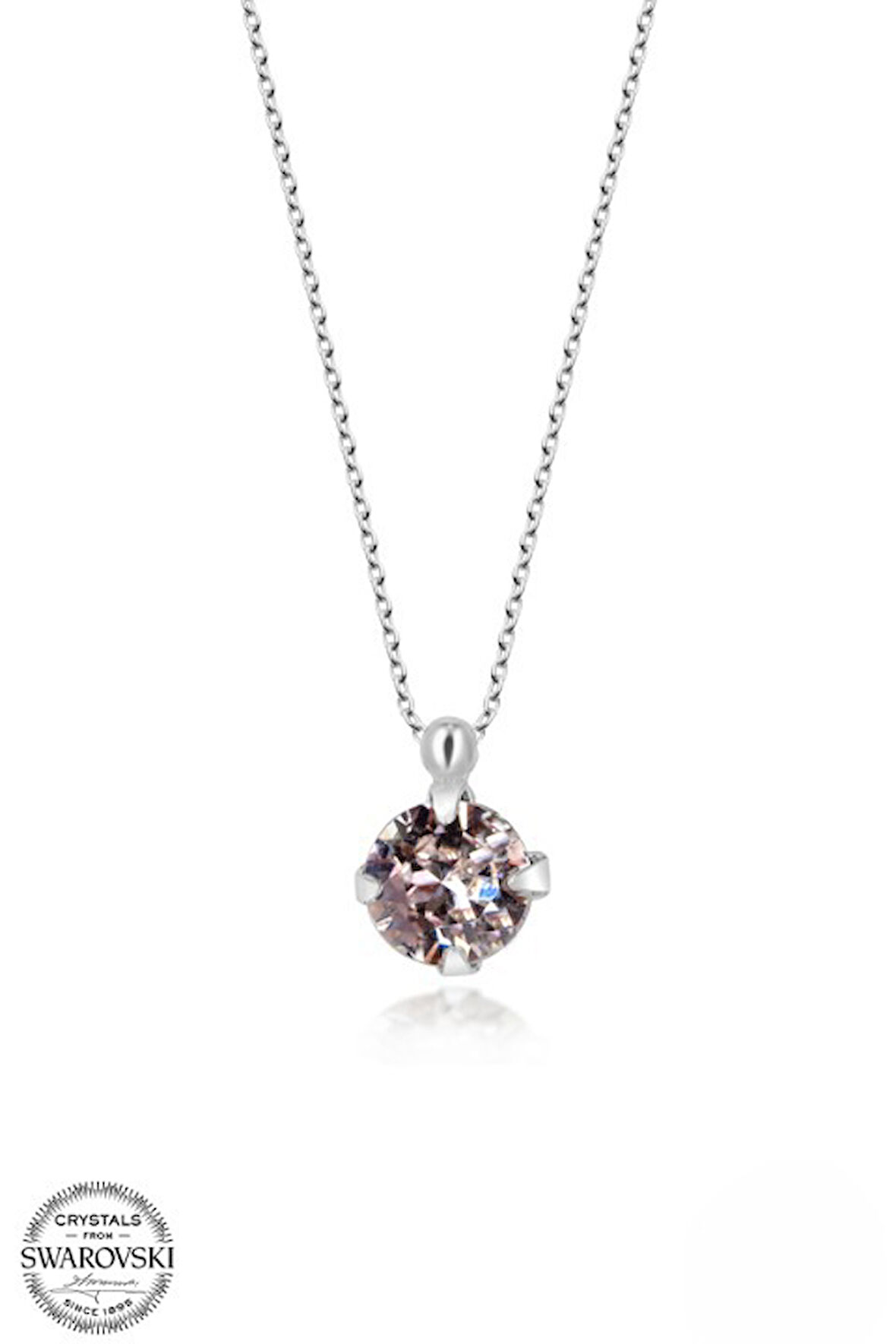 SWAROVSKİ TAŞLI  CRYSTAL 925 AYAR GÜMÜŞ KOLYE