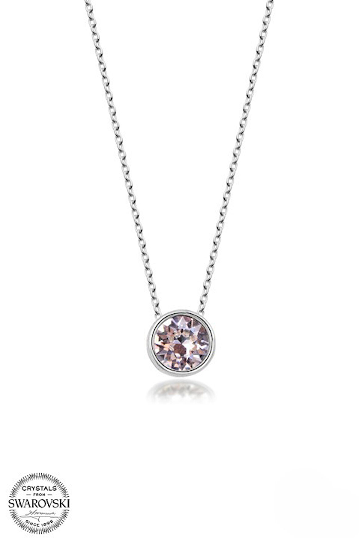 SWAROVSKİ TAŞLI  CRYSTAL 925 AYAR GÜMÜŞ KOLYE