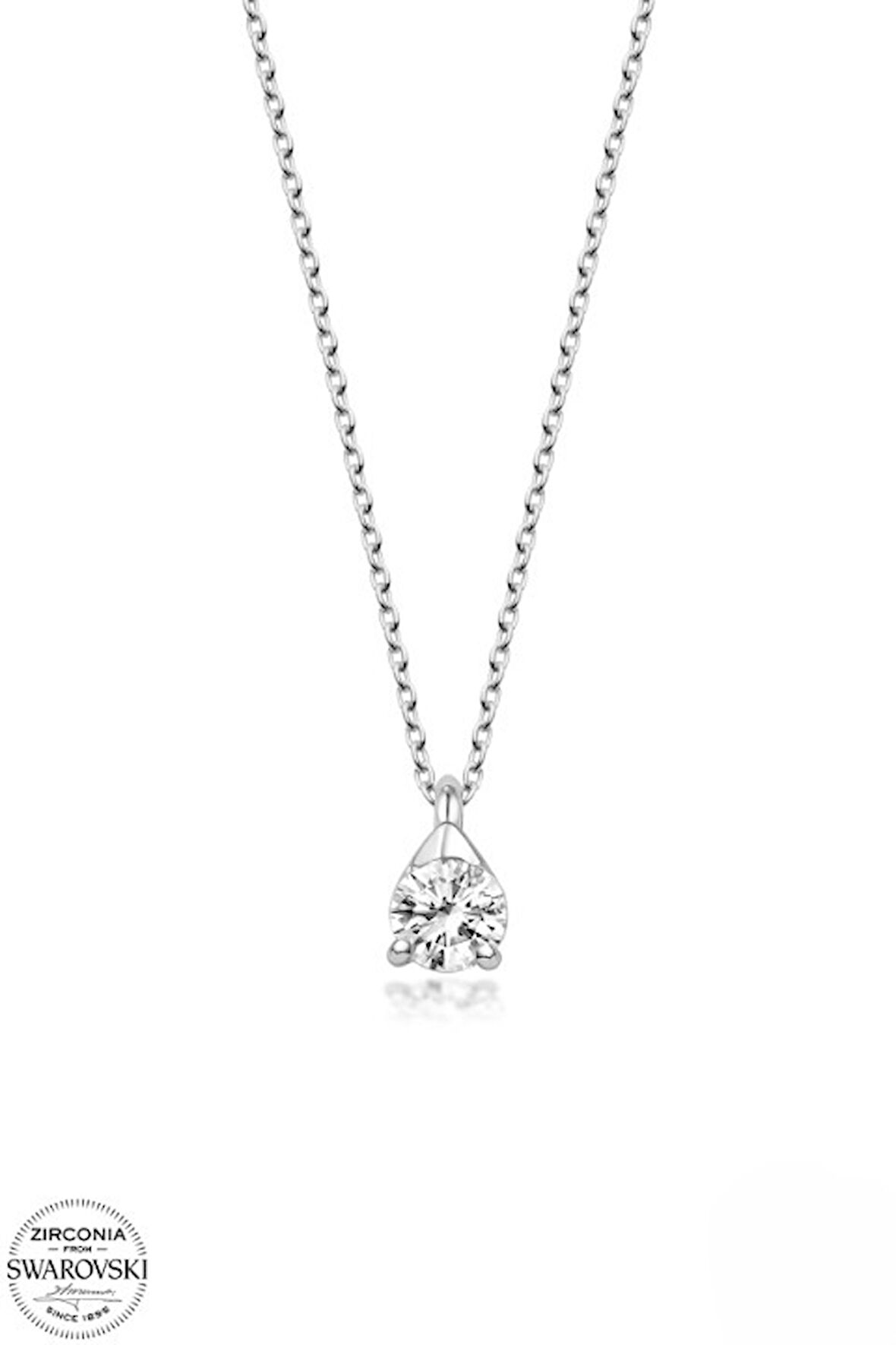 SWAROVSKİ TAŞLI  CRYSTAL 925 AYAR GÜMÜŞ KOLYE