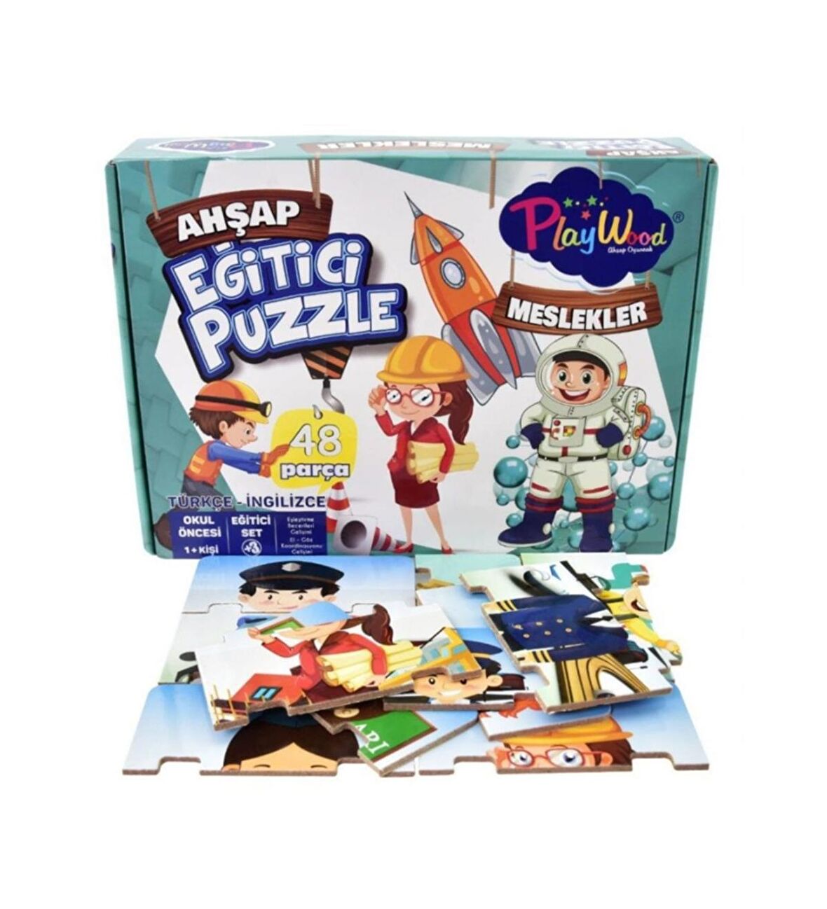 Playwood Yaşam 48 Parça Çocuk Puzzle