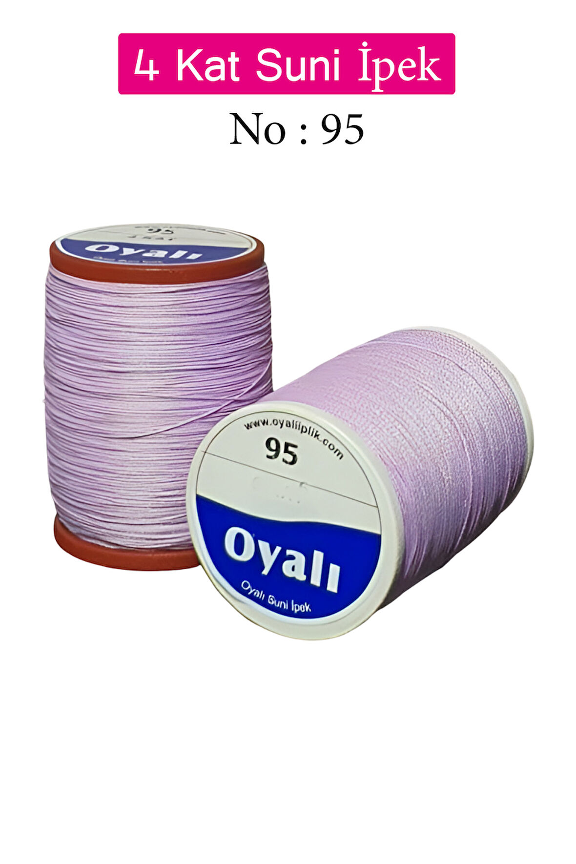 Oyalı 4 Kat Suni İpek İplik İğne Oyası Boncuk İpi Tığ Oyası No:95