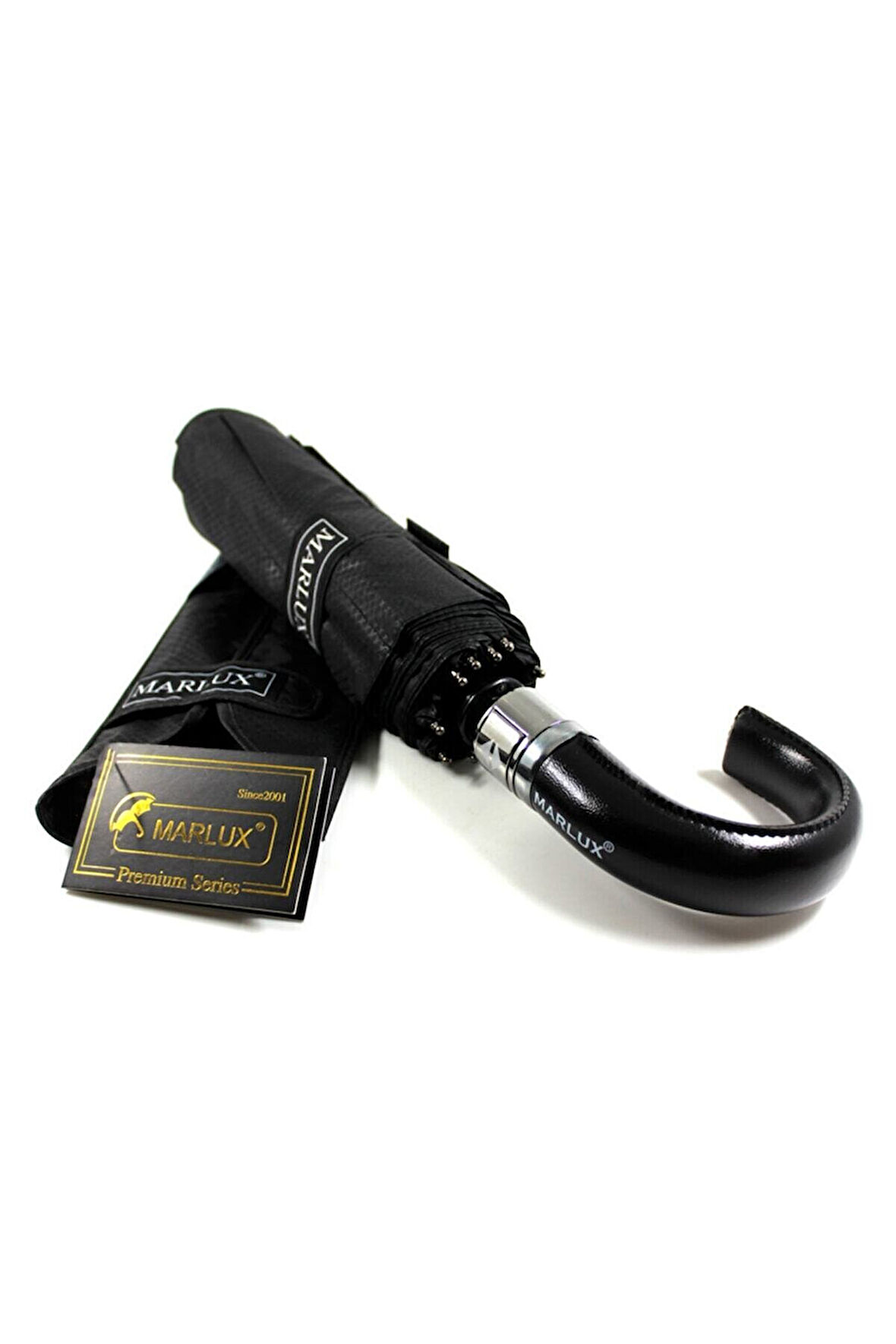 Marlux Silver Series Tam Otomatik Deri Baston Erkek Şemsiye