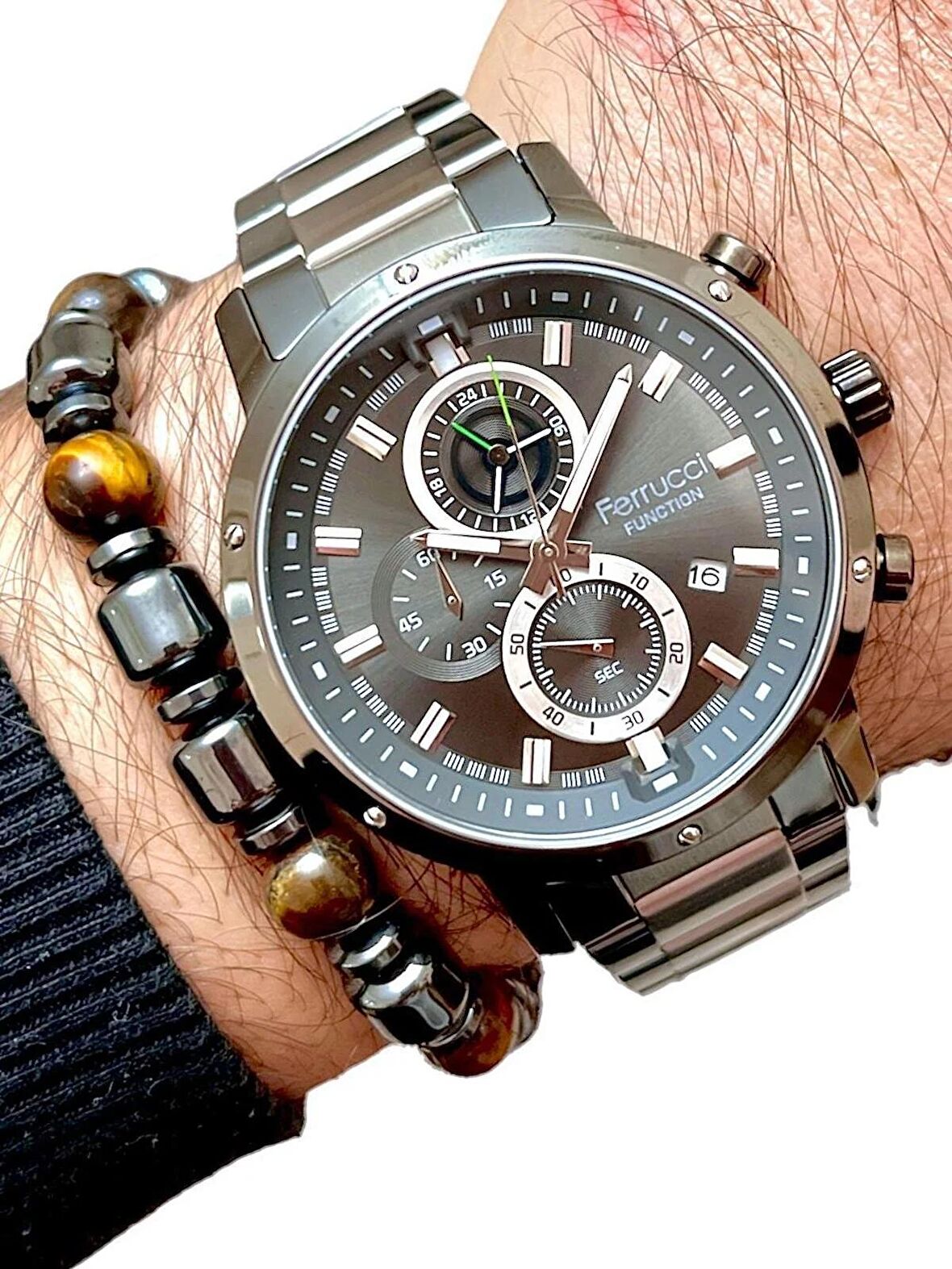 Ferrucci Function Full Fonksiyonlu Takvimli Erkek Kol Saat+Bileklik