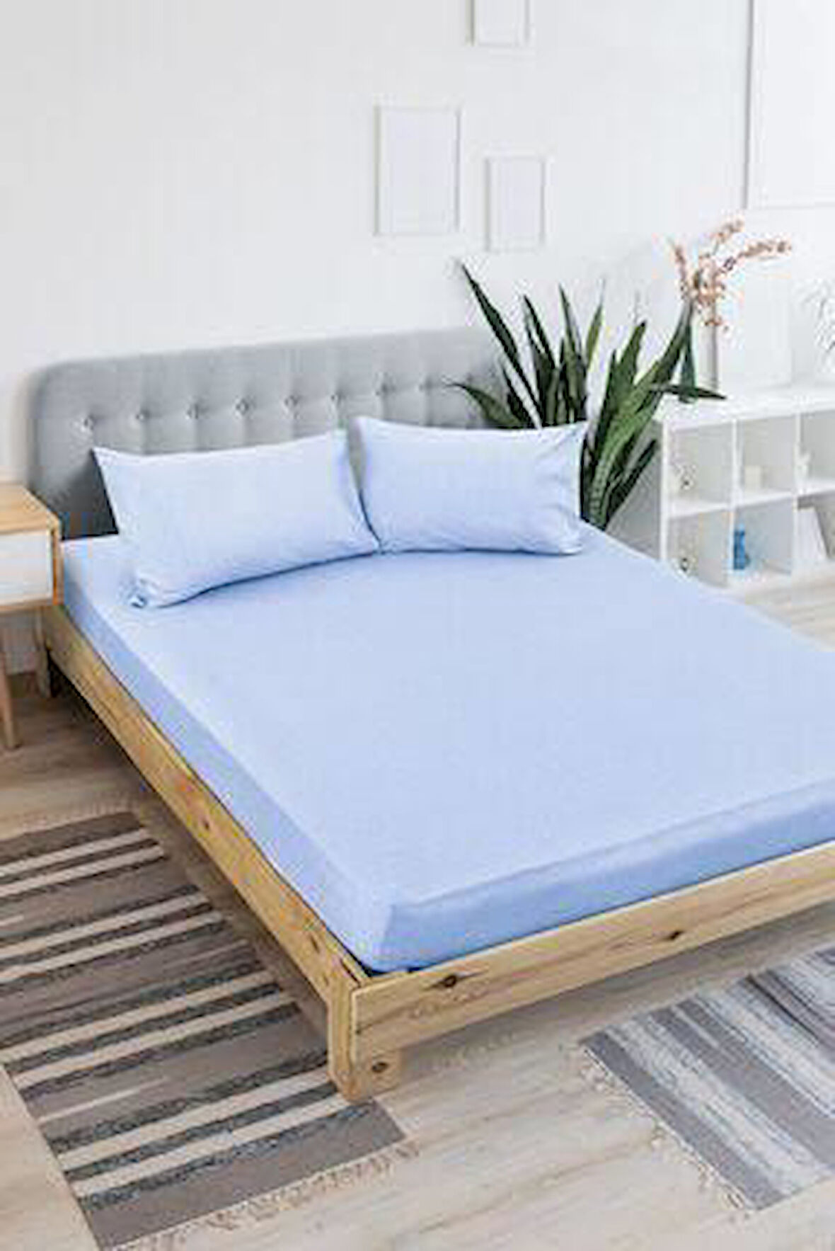 Çift Kişilik Lastikli Fitted Çarşaf Seti 160 x 200