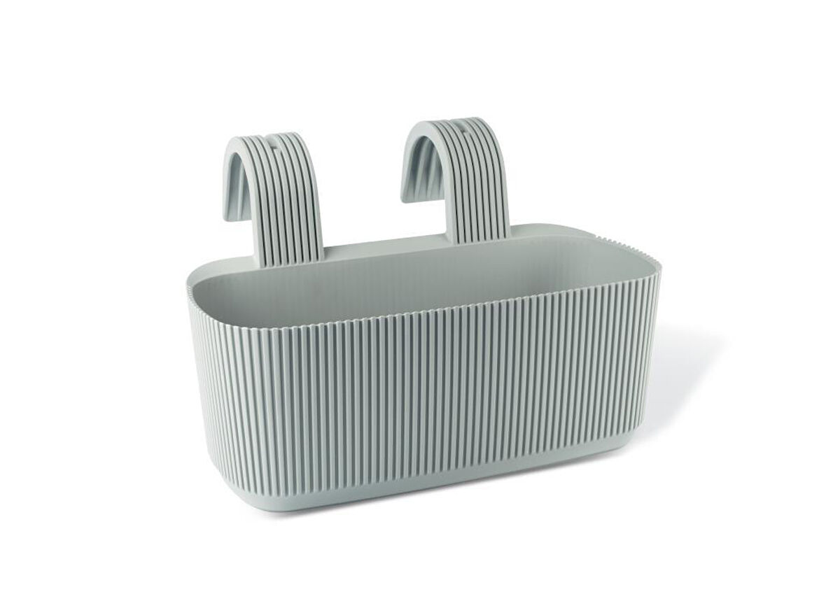 Omnipazar KRS-249 Dekoratif Plastik Pera Askılı Balkon Saksı 3.2 Litre