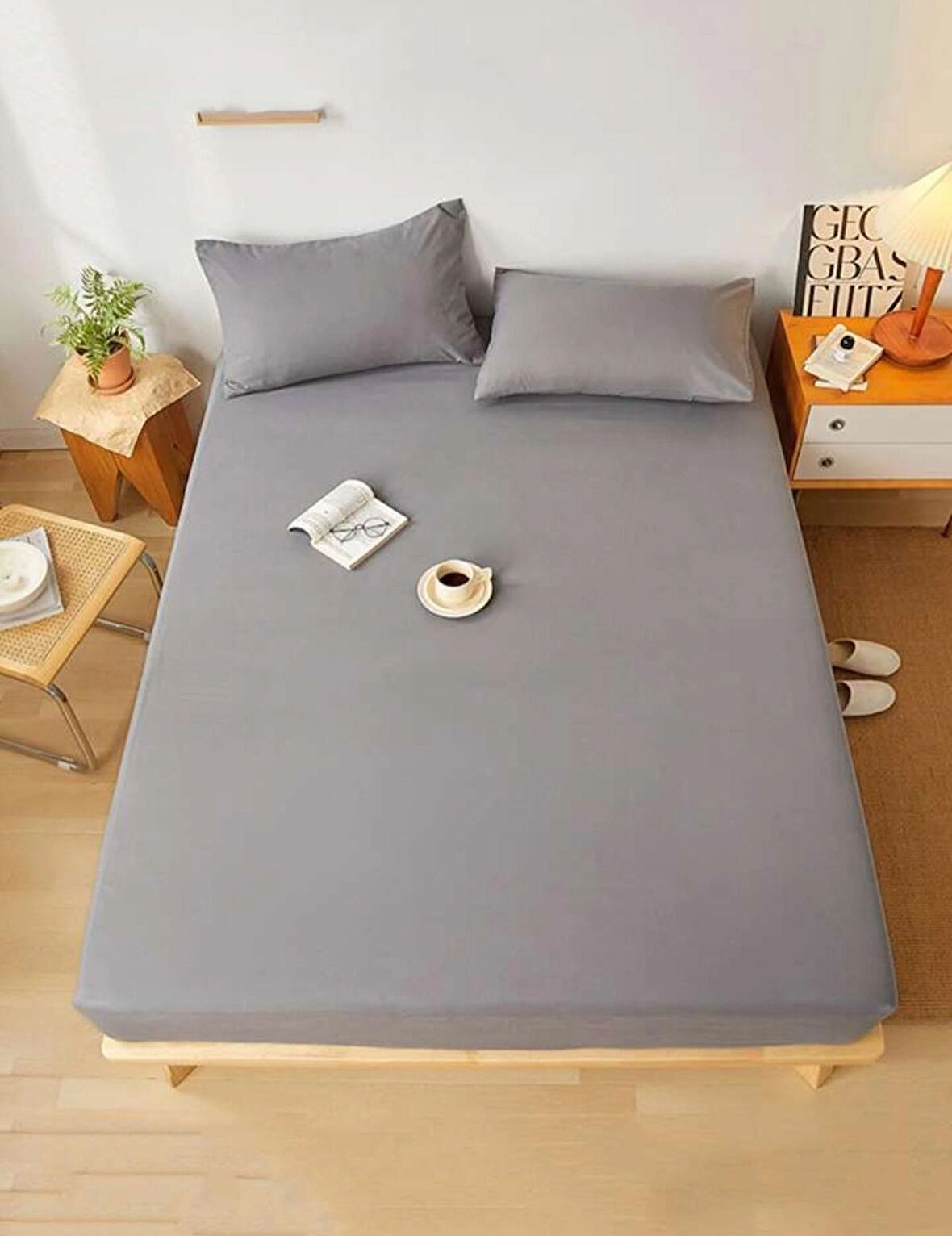 TOTEM Ranforce Pamuklu Yastık Kılıflı Lastikli Çarşaf Takımı Çift Kişilik 160 x 200