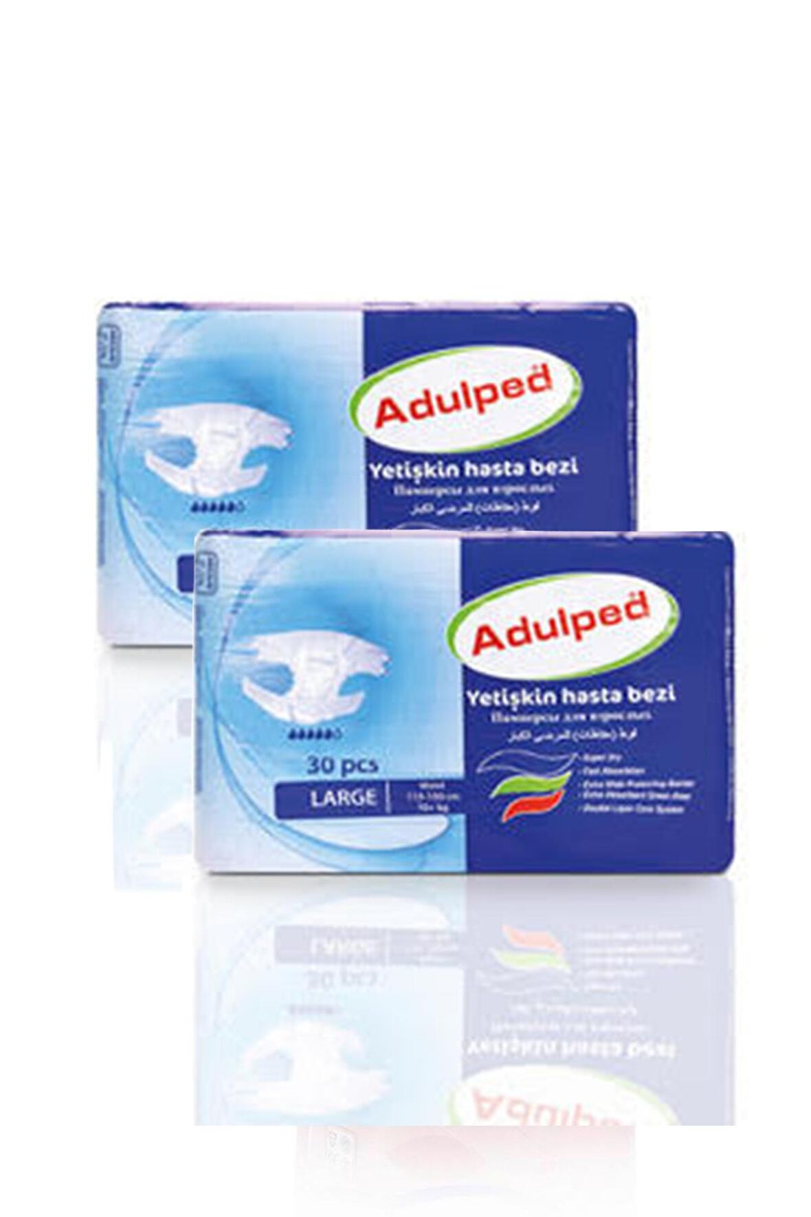 Adulped Belbantlı Hasta Bezi L 2 Paket 60 Adet