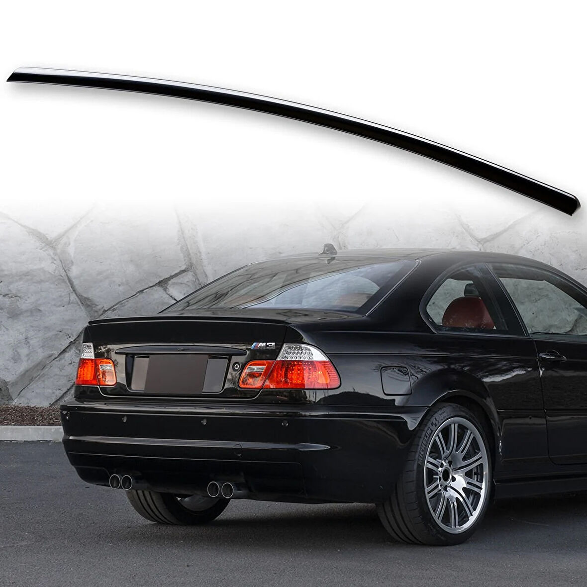 AUTOGP  Bmw e46 m3 bagaj üstü spoiler siyah boyalı plastik 1998 / 2005