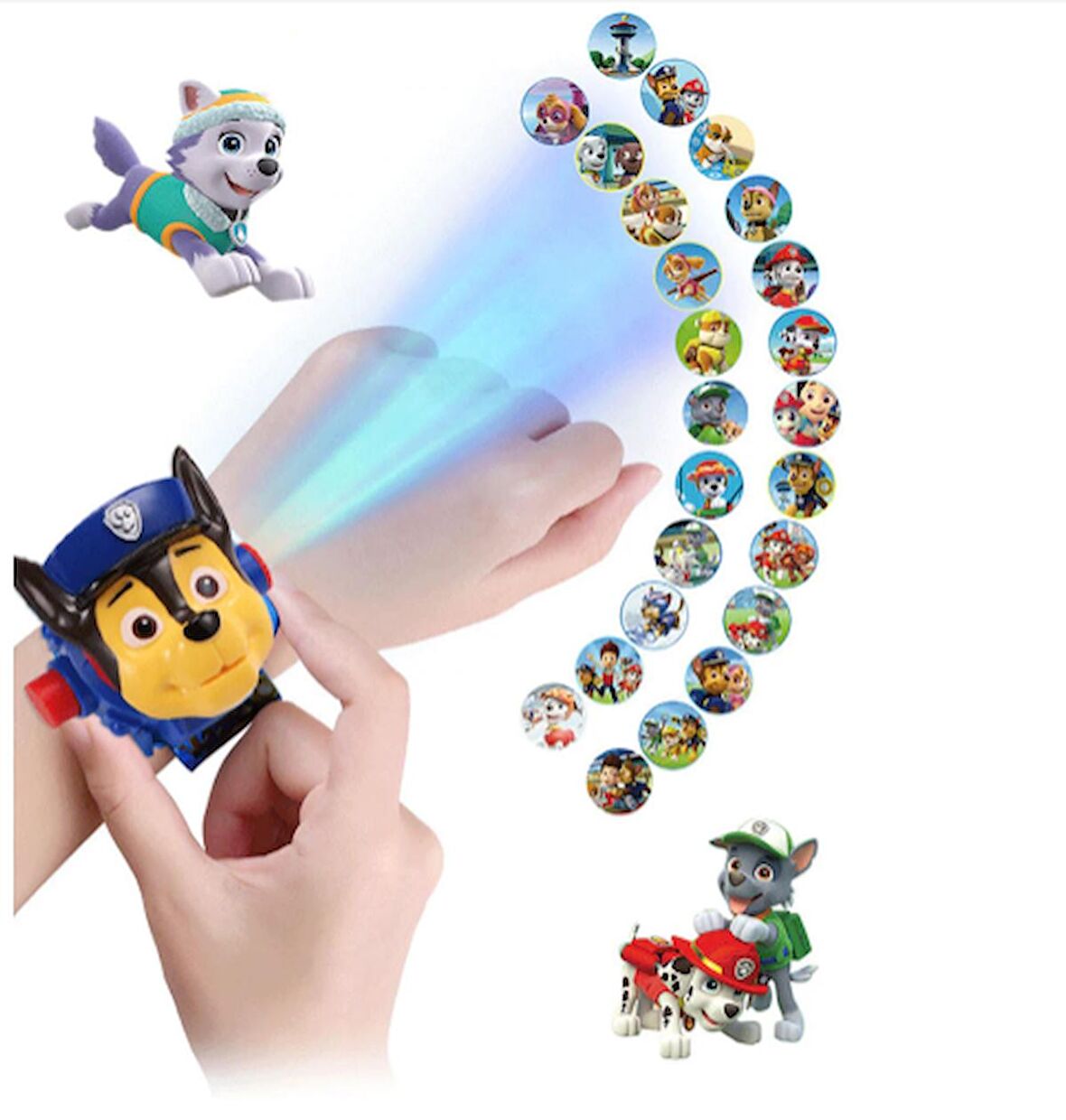 Paw Patrol 3d 24 Farklı Karakteri Projeksiyonla Duvara Yansıtır