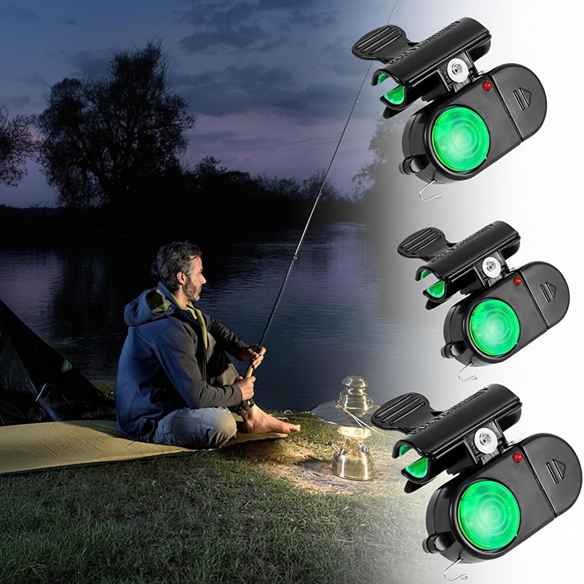 Effe Olta Kamış Alarmı 3lü Set Sesli Işıklı HG2519-3A