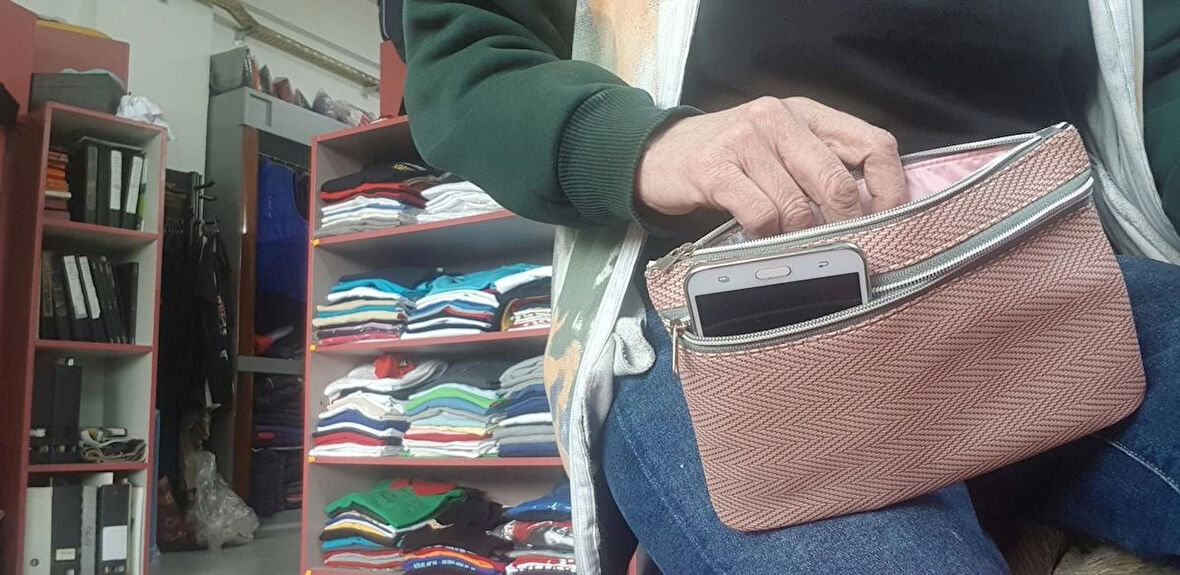 makyaj çantası pembe Suni Deri.çift Gözlü