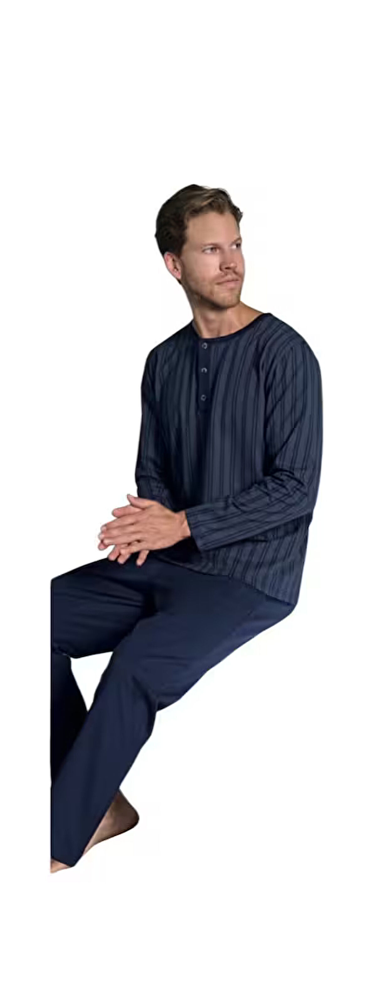 Pijadore Erkek %100 Pamuk Süprem Mevsimlik Uzun Kollu Pijama Takımı 1949