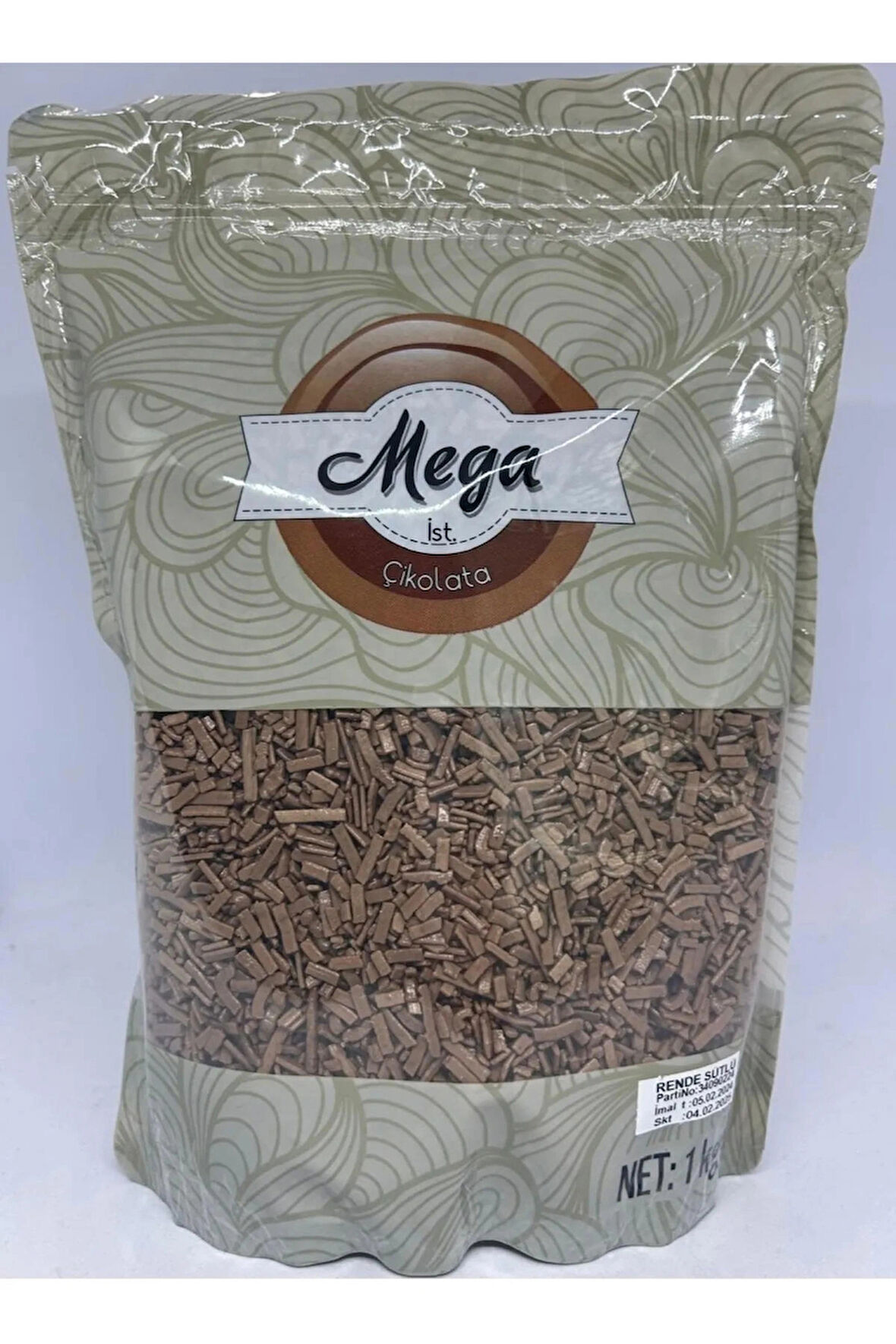 Mega rende sütlü çikolata 1 kg.
