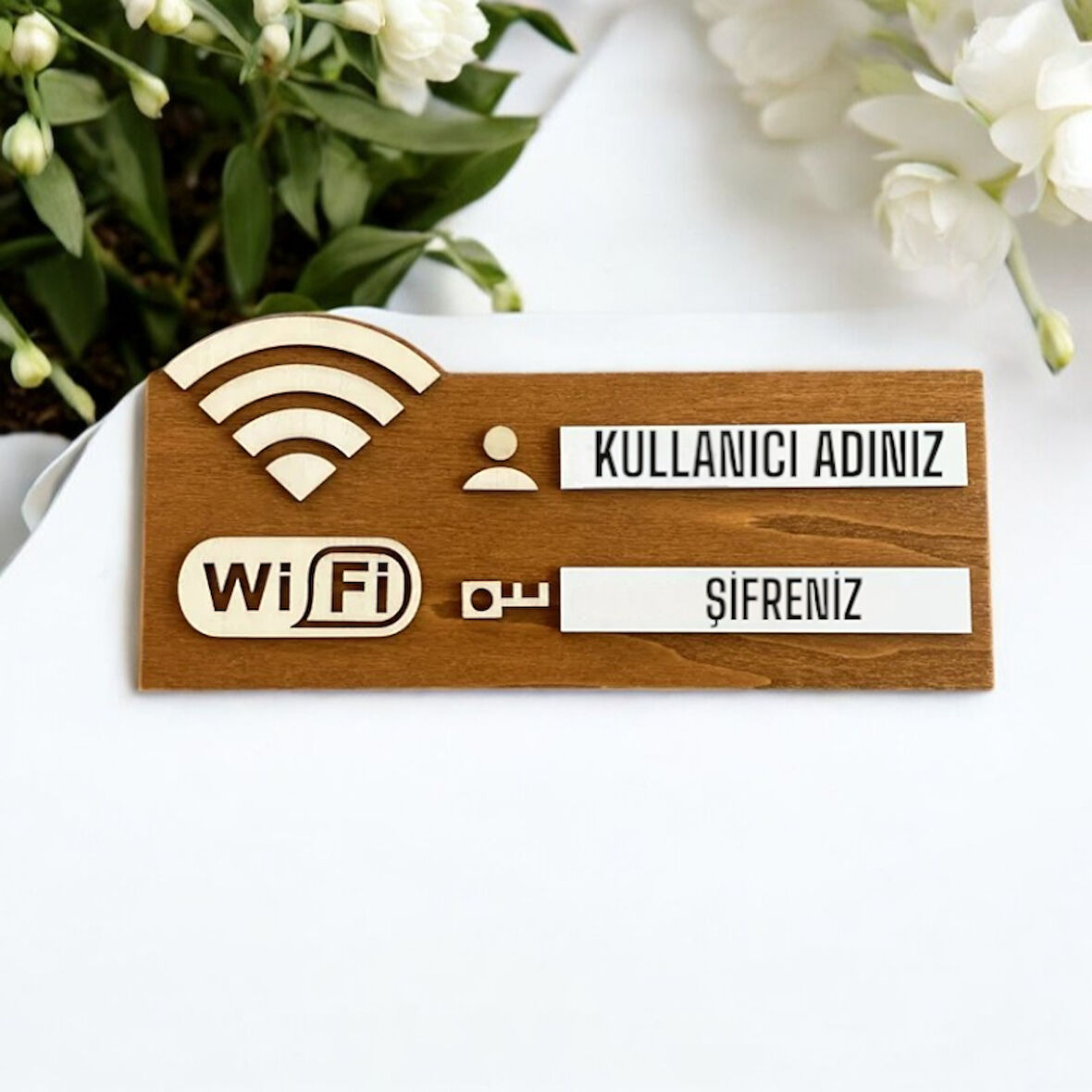 Wifi Tabelası Ofis , Kafe ve Restoranlar için İdeal Masa ve Duvara da Sergilenebilir