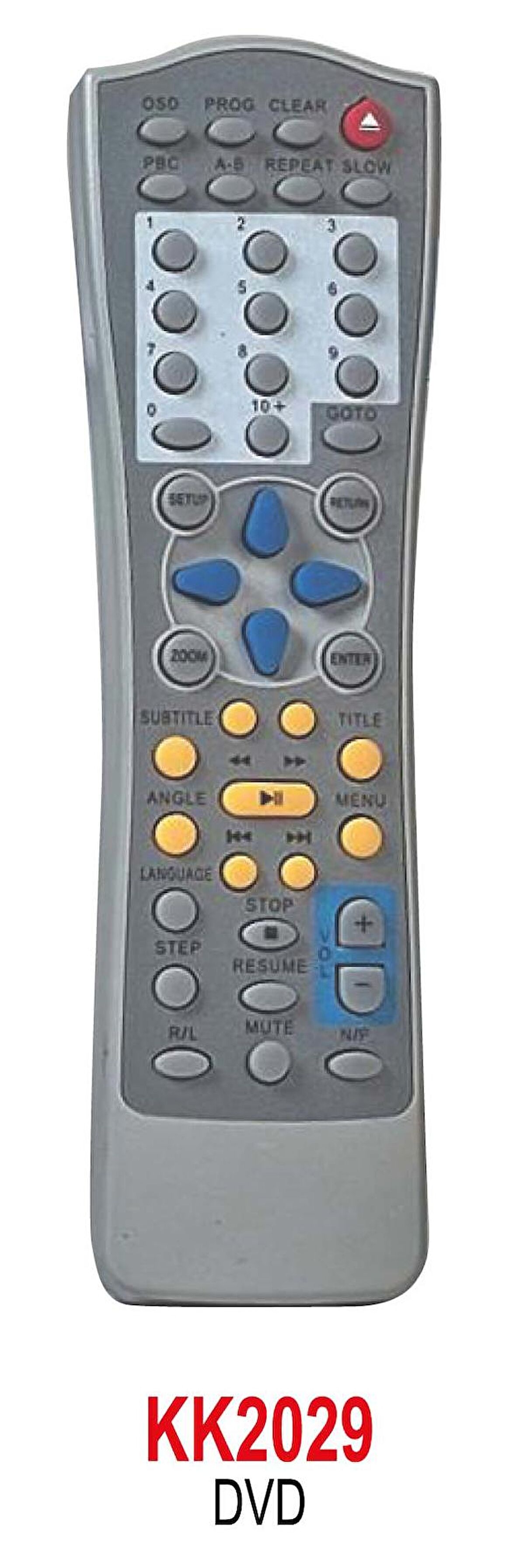 KD-33 TURUNCU TUŞLU DVD KUMANDASI