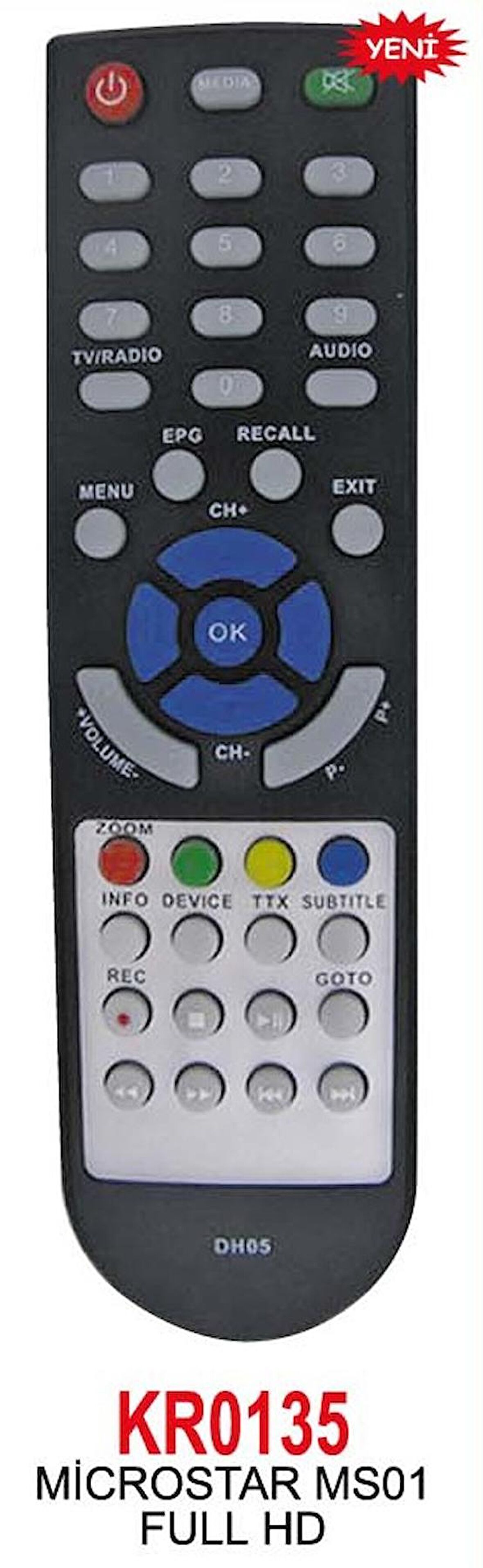 MİCROSTAR MS01 FULL HD UYDU KUMANDASI