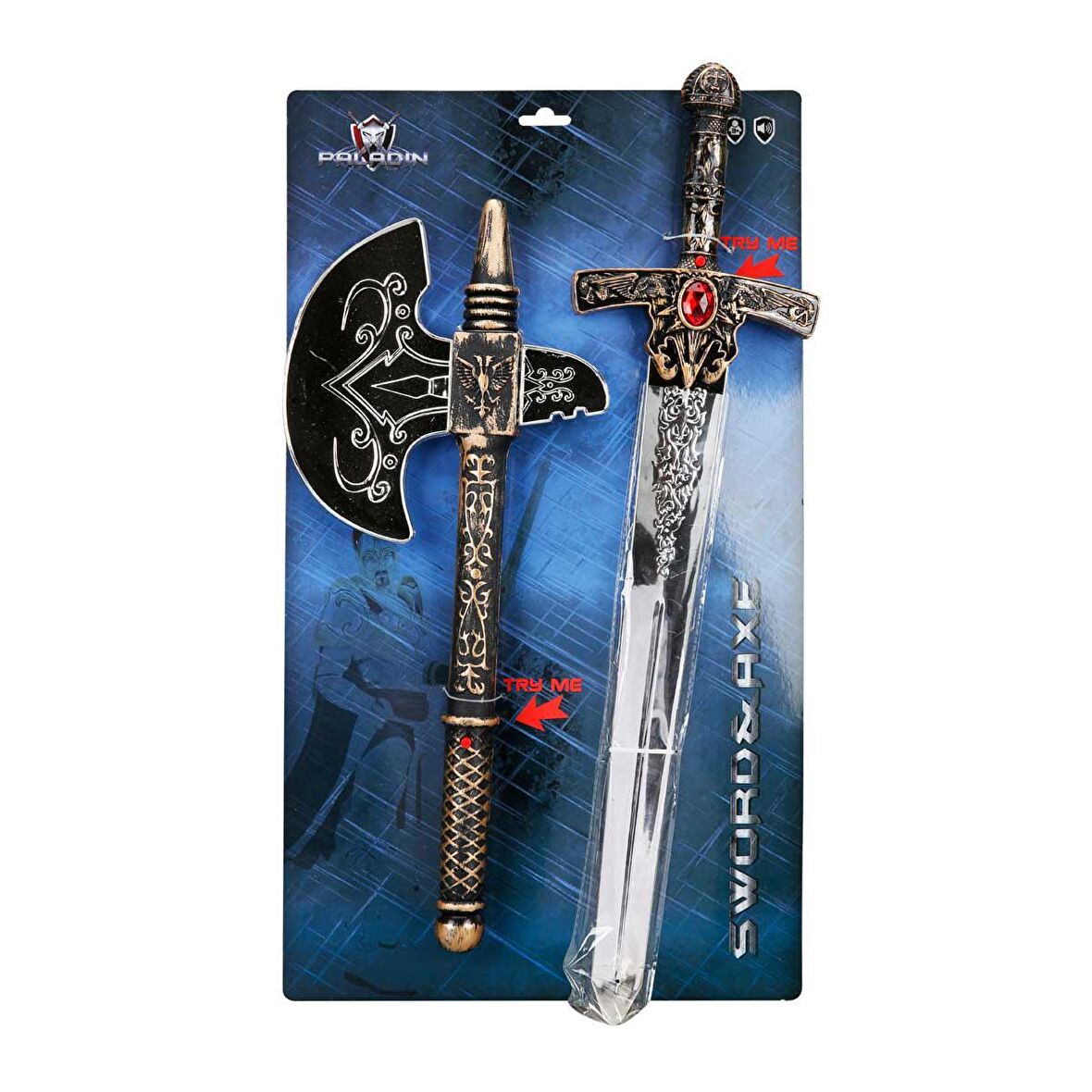 Sun-Yfn-Şövalye Set Kılıç/Balta Sesli Krtl.