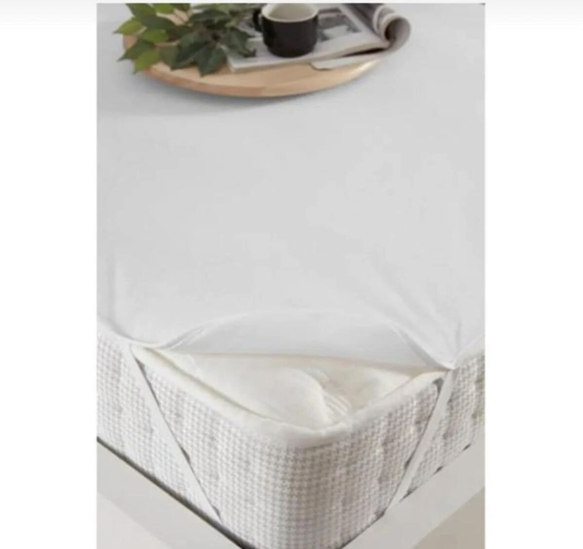 Yatak Koruyucu Alez Sıvı Geçirmez Köşe Lastikli