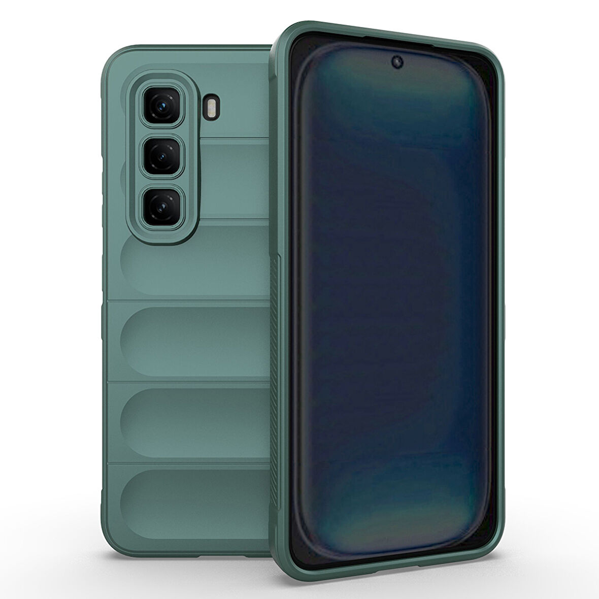 İnfinix Hot 50 Pro 4G Kılıf Esnek TPU Oyuklu Arka Yüzey Tasarımlı Etnik Silikon Kapak