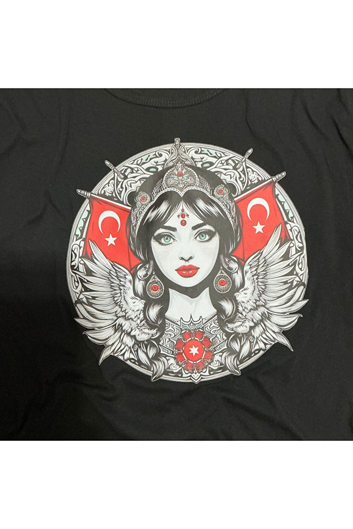 Güçlü Türk Kadını Baskılı Tişört