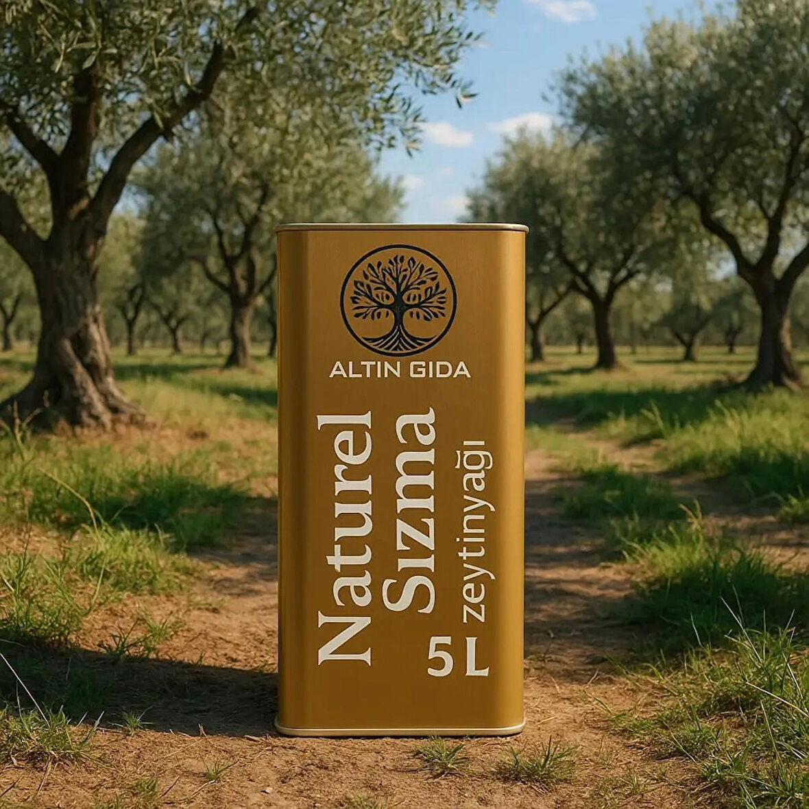 5 Litre Zeytinyağı (Olgun Hasat - Naturel Sızma - Edremit Cinsi)