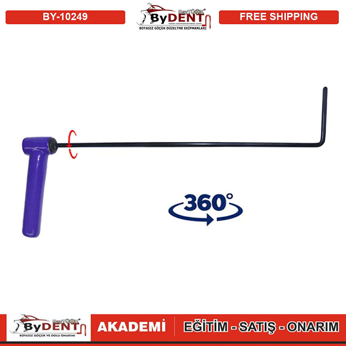 Pdr Boyasız Göçük Düzeltme Özel Çubuk Sustalı 360 Döner Kulp