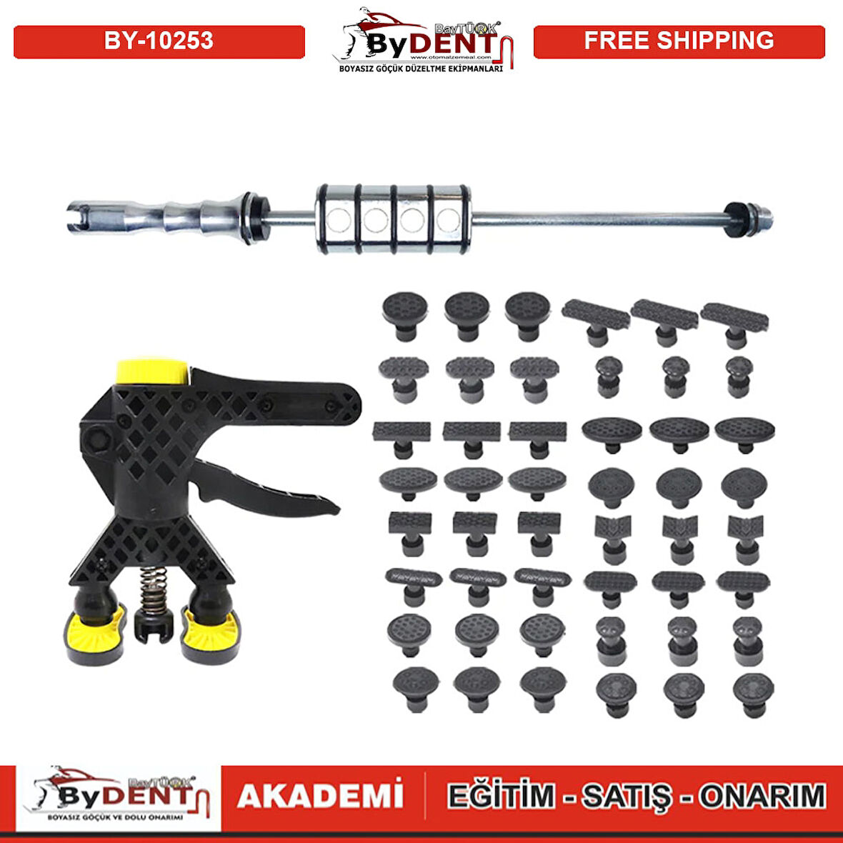 Pdr Boyasız Göçük Düzeltme Öpücük Adaptör Çektirme Seti 50 parça