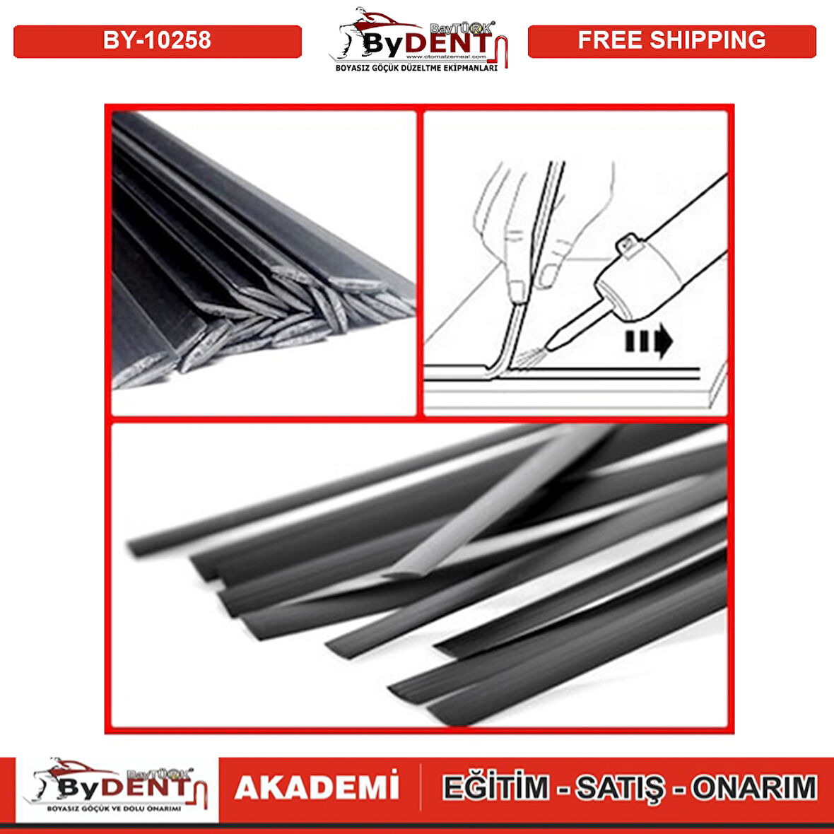 Plastik Elektrot - Kaynak Çubuğu - P (Pp) Siyah ( Geniş )
