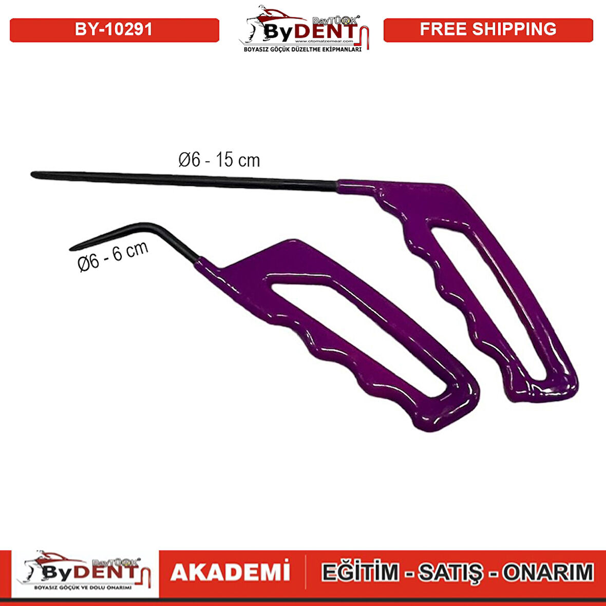 Pdr Boyasız Göçük Düzeltme Çubuğu Düz Set 2 li 