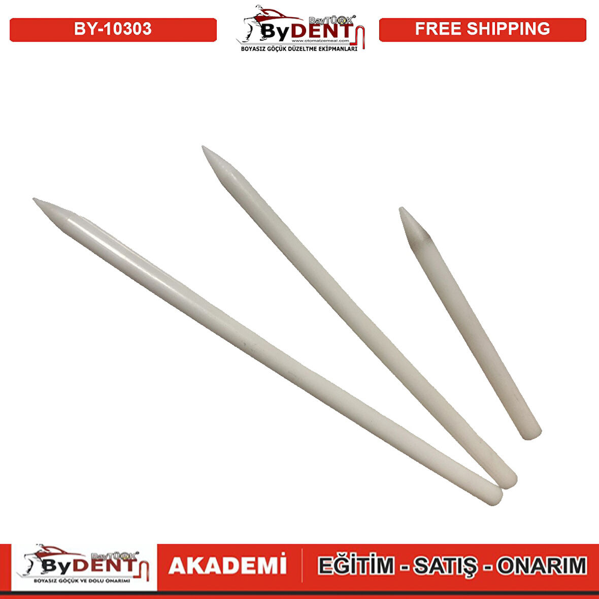 Pdr Boyasız Göçük Düzeltme Kalemi Damar Kırma 3 lü Set