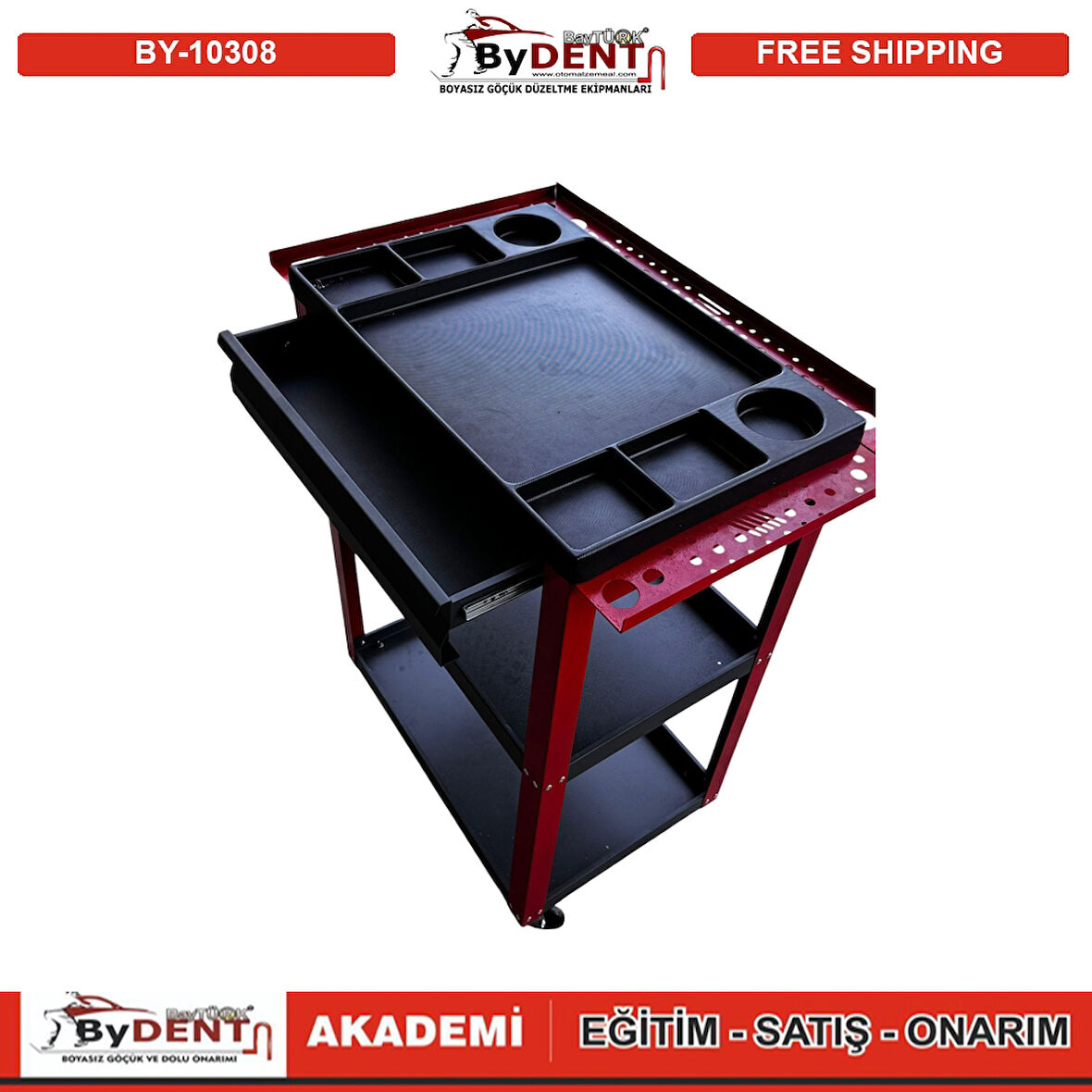 Pdr Boyasız Göçük Düzeltme Çekmeceli Malzeme Sehpası 