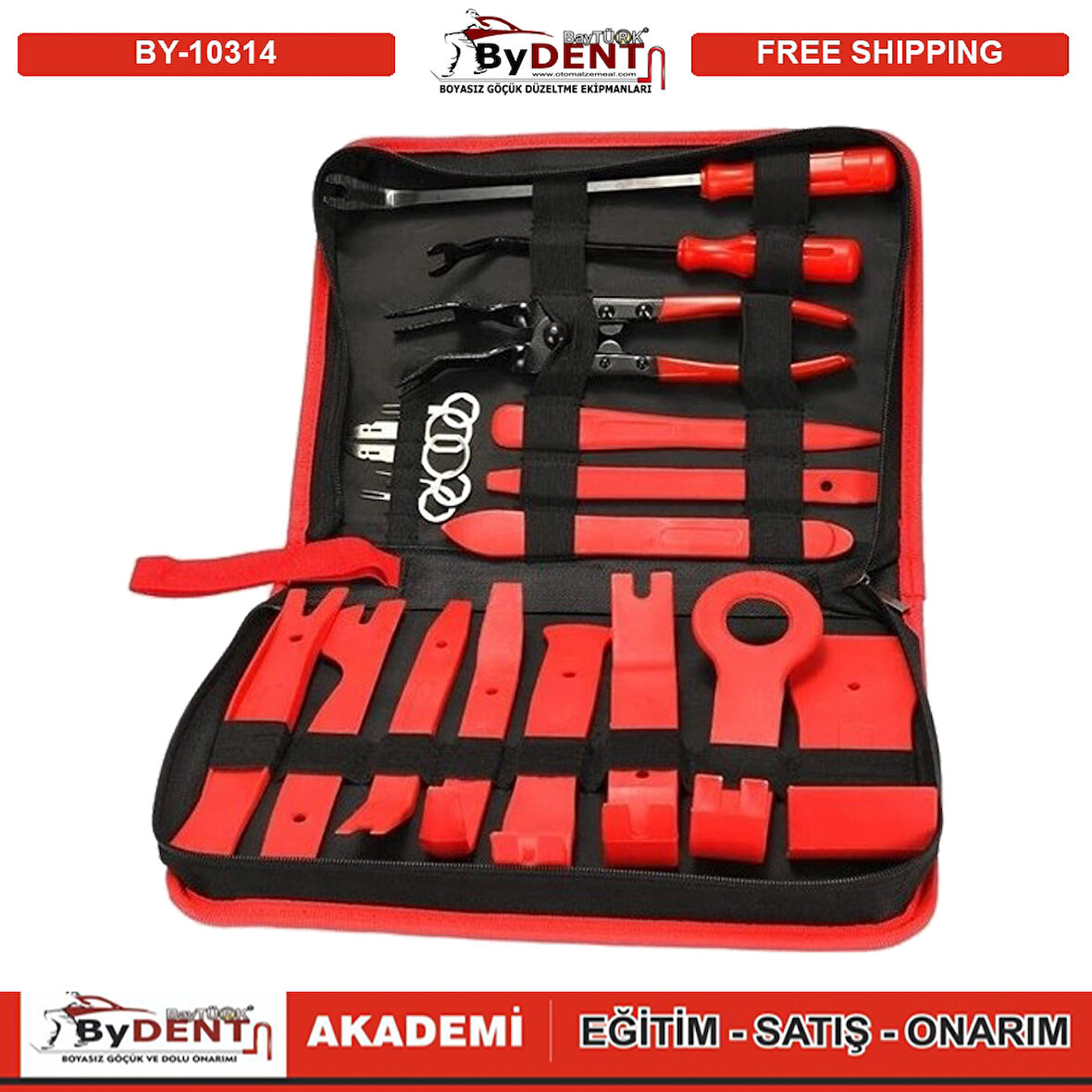 19 Parça Oto Döşeme Klips ve Trim Sökme Seti