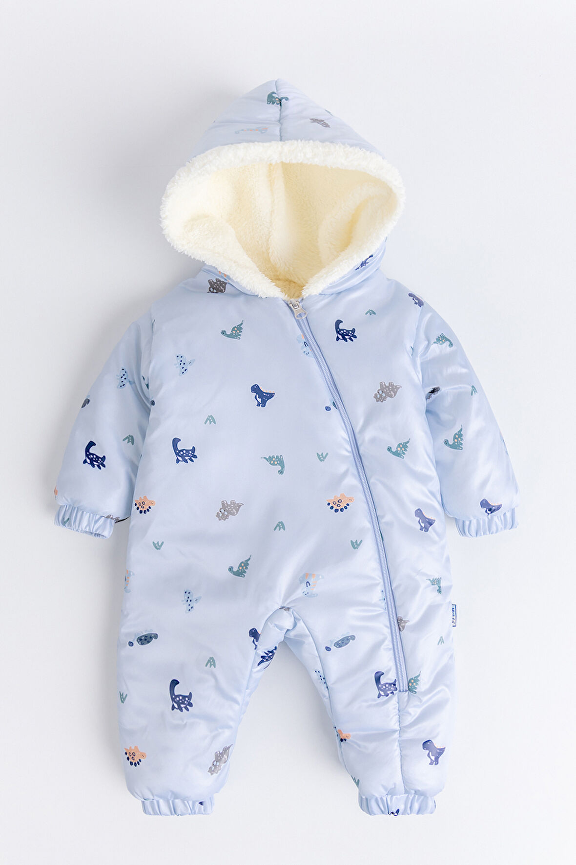 Kapüşonlu Peluş Astarlı Kışlık Kız-Erkek Bebek Astronot-Kozmonot Tulum