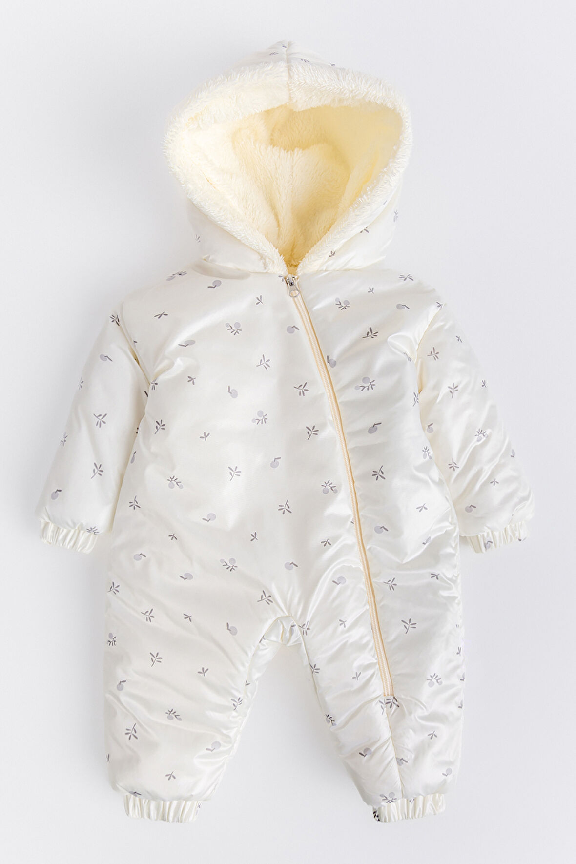 Kapüşonlu Peluş Astarlı Kışlık Kız-Erkek Bebek Astronot-Kozmonot Tulum