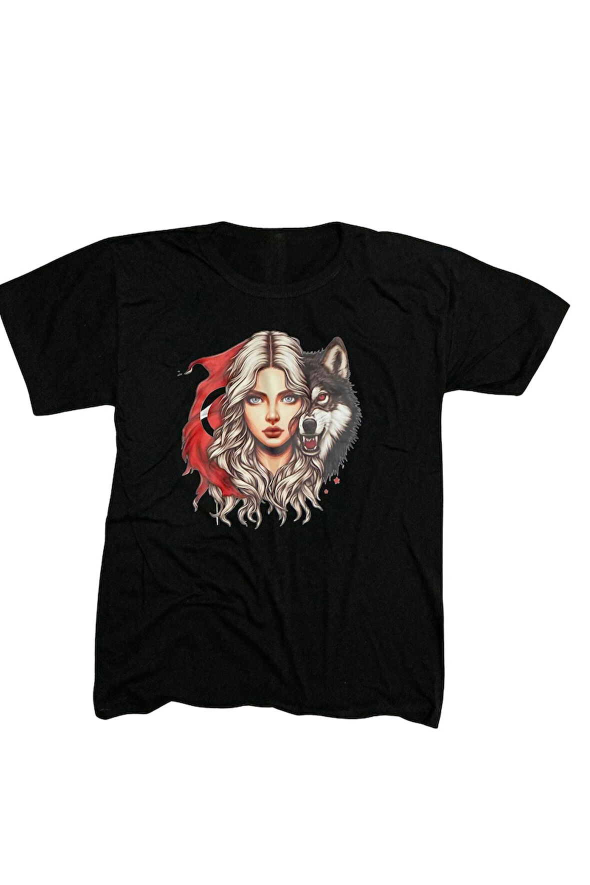 Güçlü Türk Kadını Baskılı Tişört