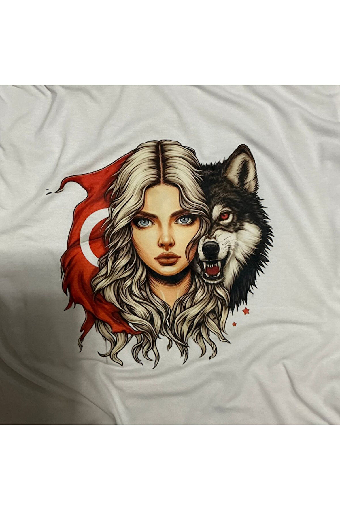 Güçlü Türk Kadını Baskılı Tişört