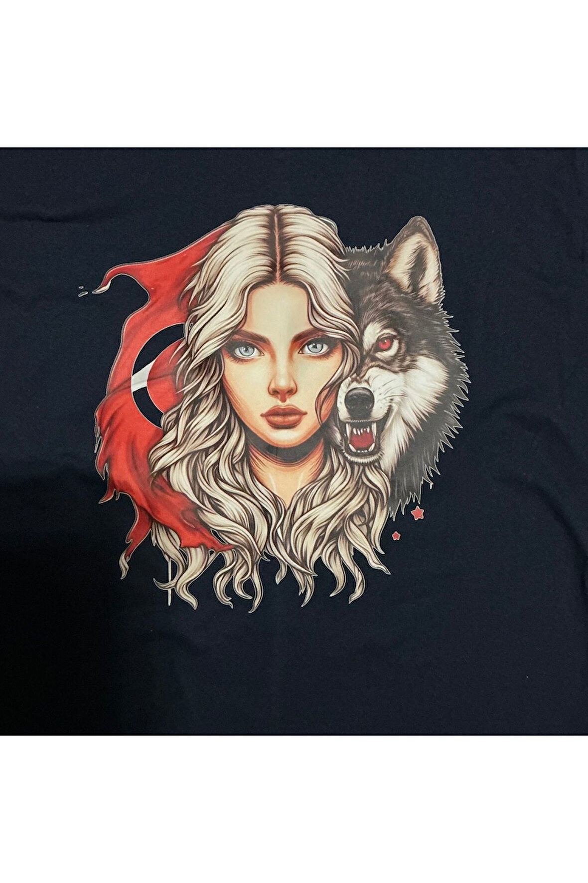 Güçlü Türk Kadını Baskılı Tişört