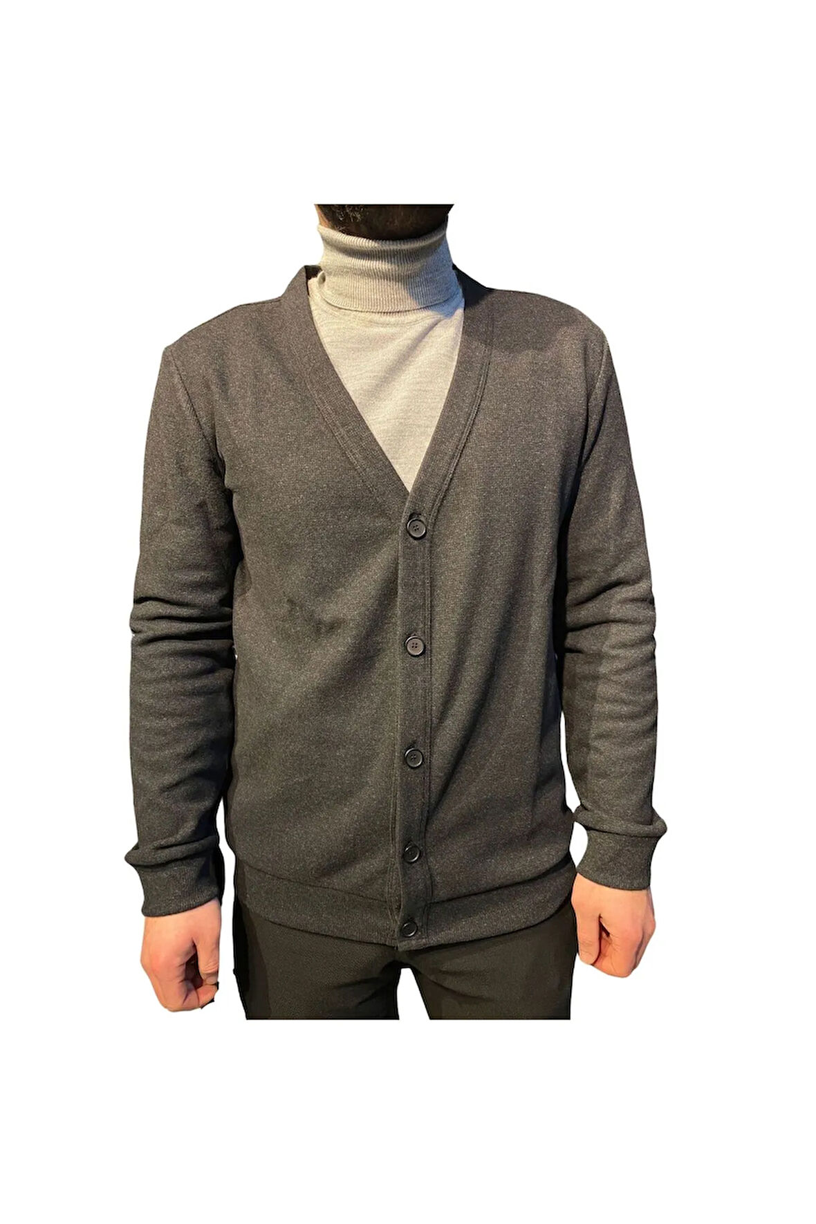 SÜVARİ REGULAR KALIP SİYAH DÜĞMELİ HIRKA