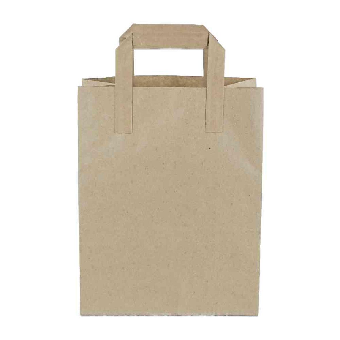 Kraft Kağıt Çanta Düz Saplı 22x28x10 cm 50 Adetli