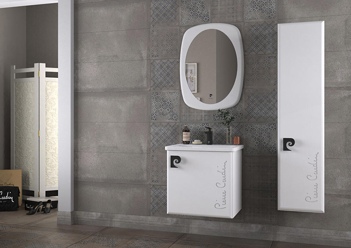 Pierre Cardin Star Banyo Dolabı 60 cm Antik Beyaz